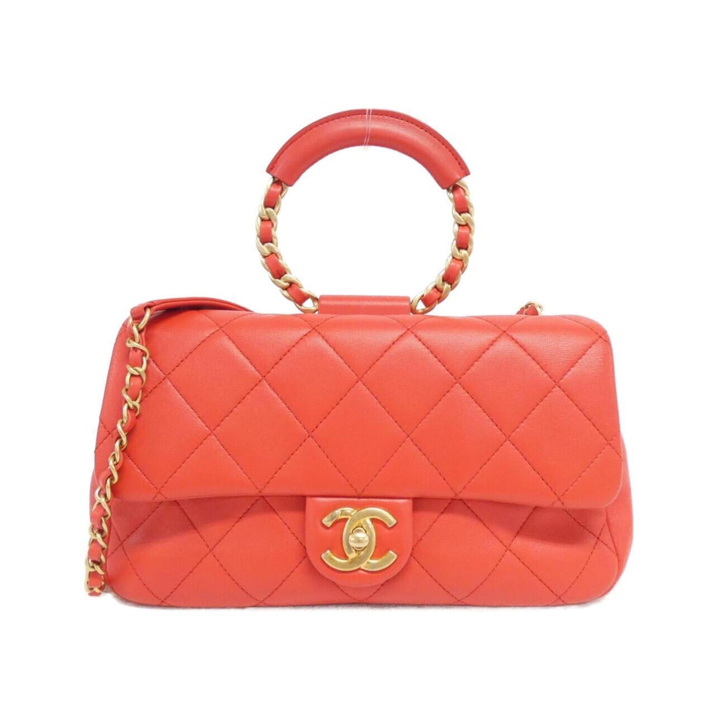 Chanel Leather Shoulder Bag with Dust Bag