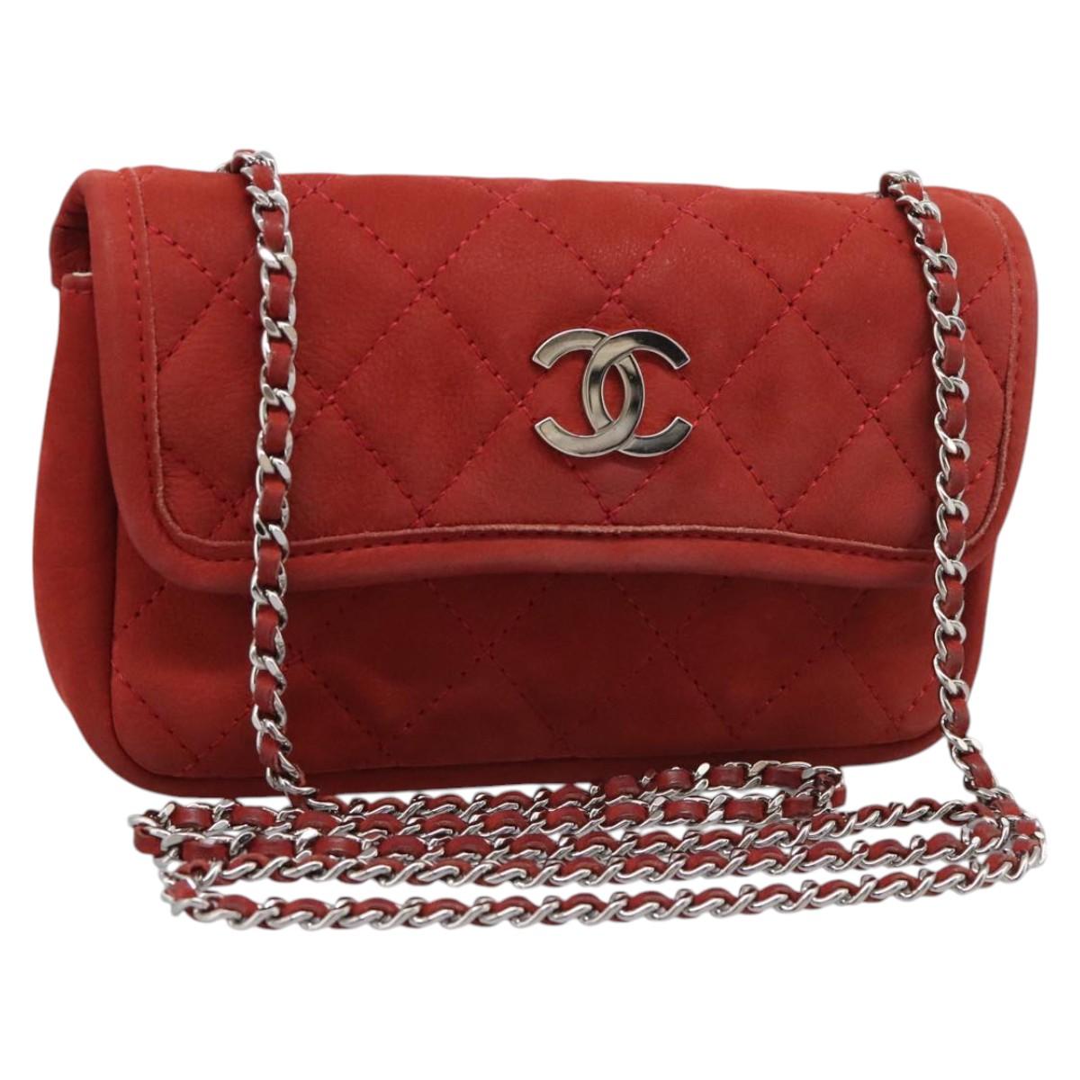 Chanel Timeless Suede Shoulder Bag with  Card