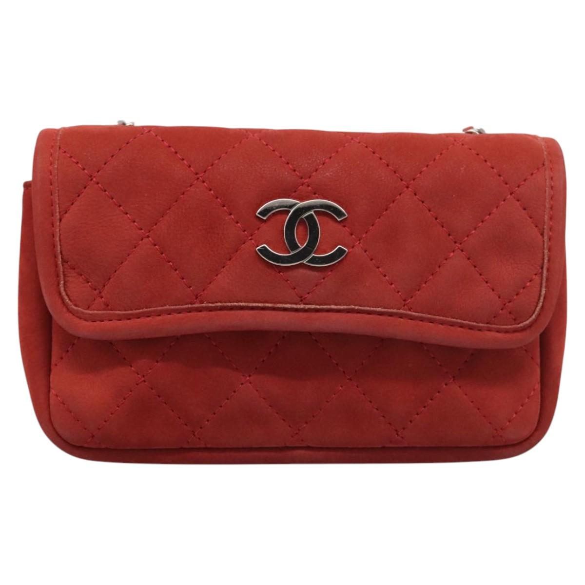 Chanel Timeless Suede Shoulder Bag with  Card