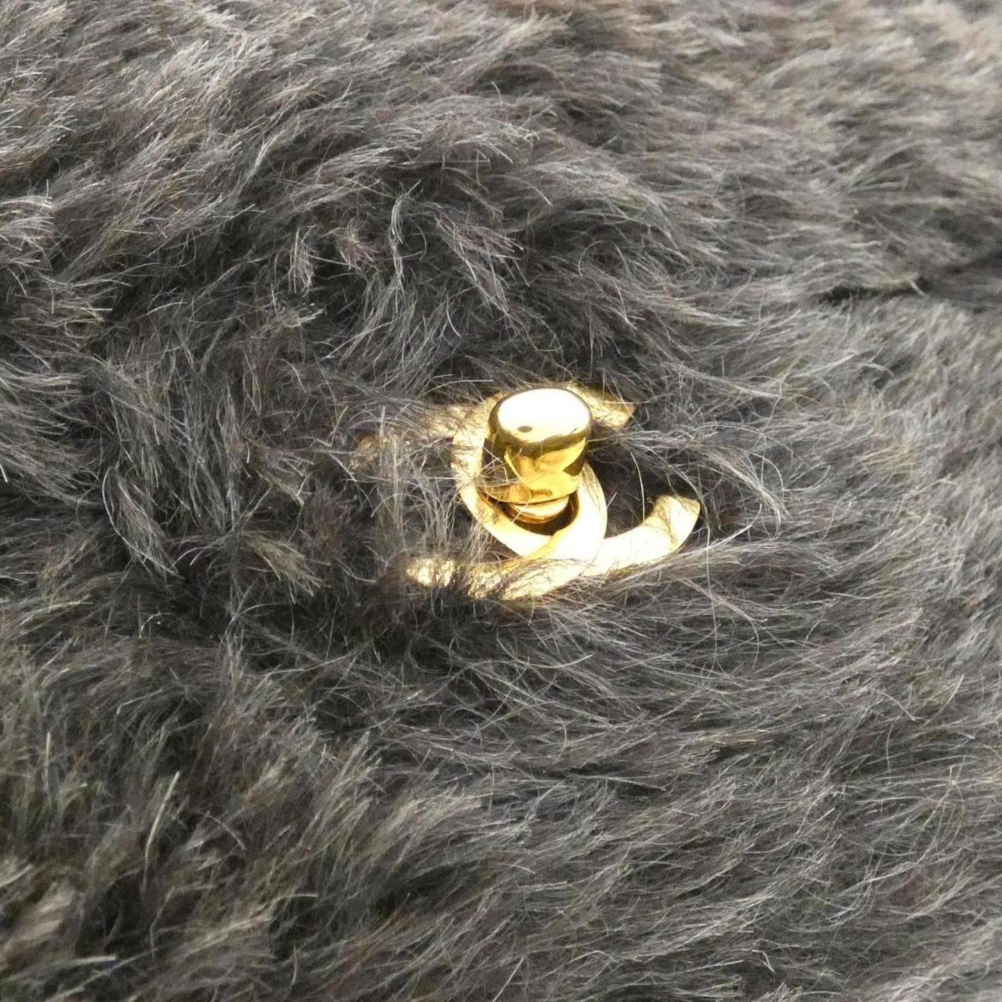 Chanel Fur Handle Bag with  Card