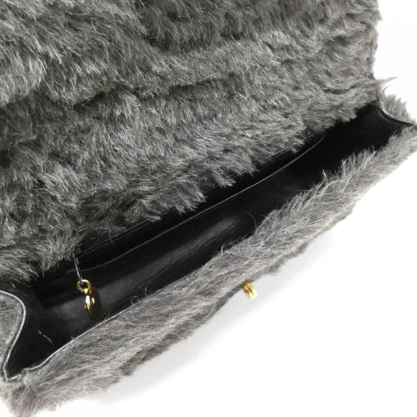 Chanel Fur Handle Bag with  Card