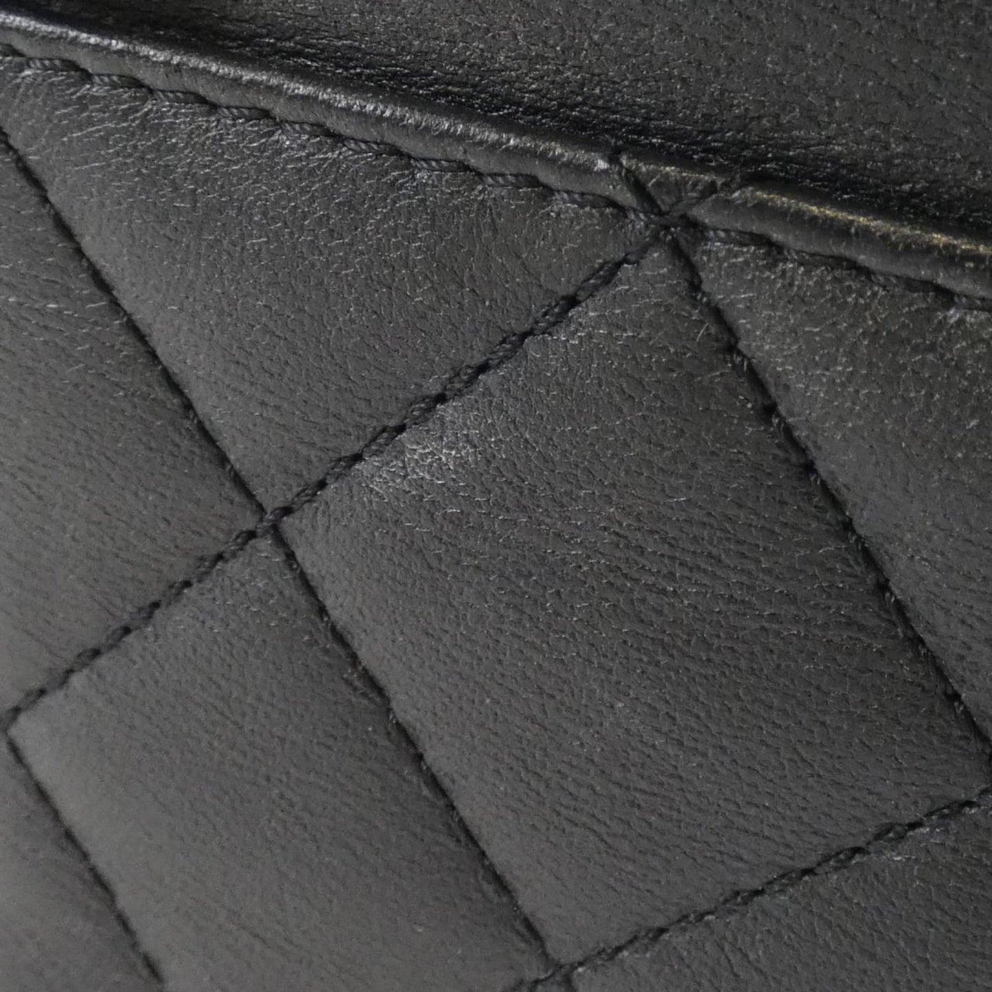 Chanel Leather Vanity Bag with Dust Bag and Mirror
