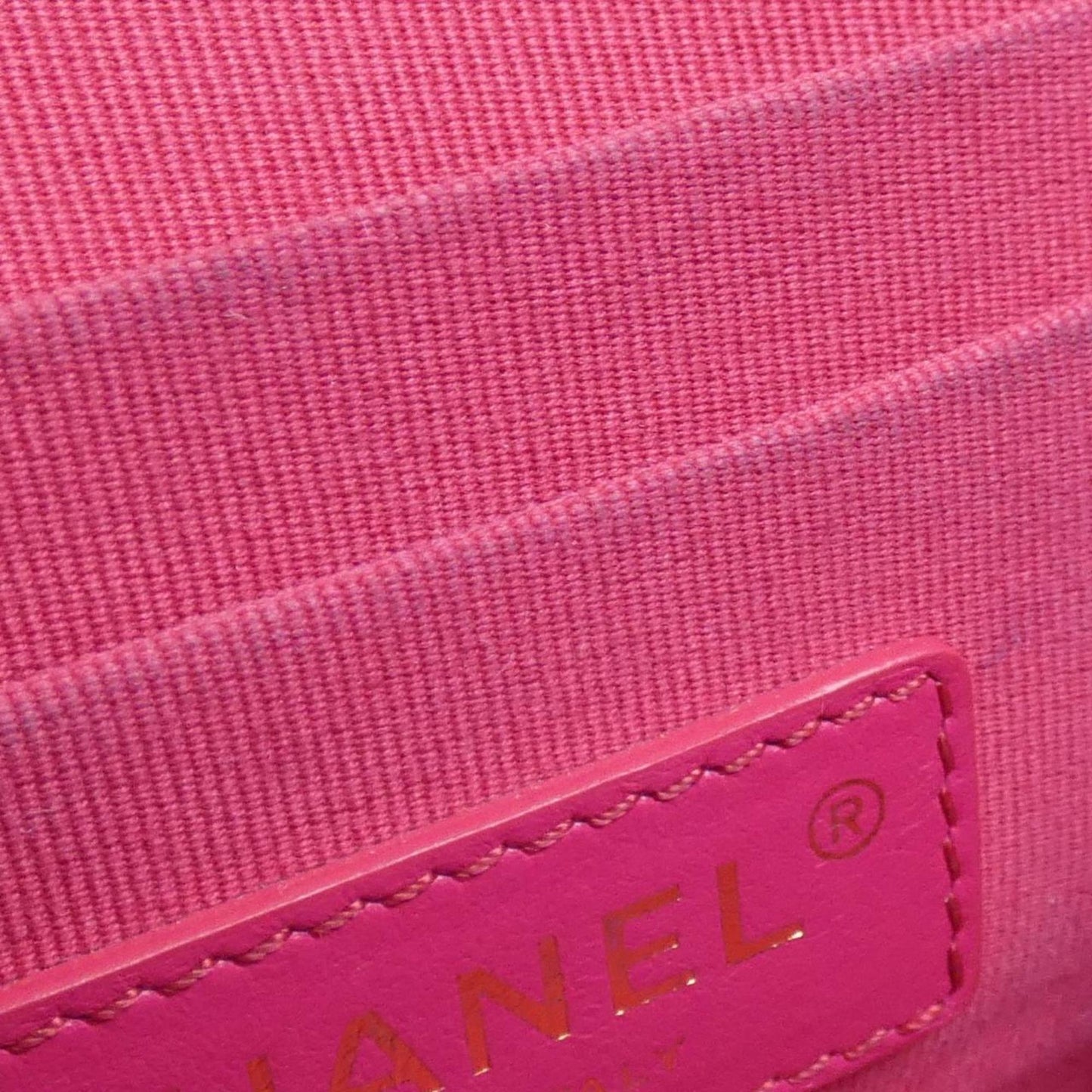 Chanel Leather Vanity Bag with Dust Bag and Mirror