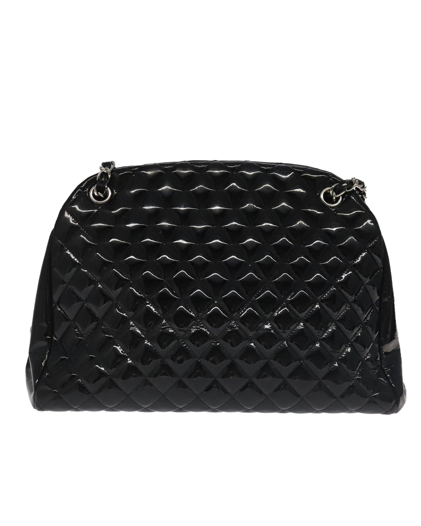 CHANEL Matelasse Chain Shoulder Bag with Enamel Finish and CC Logo