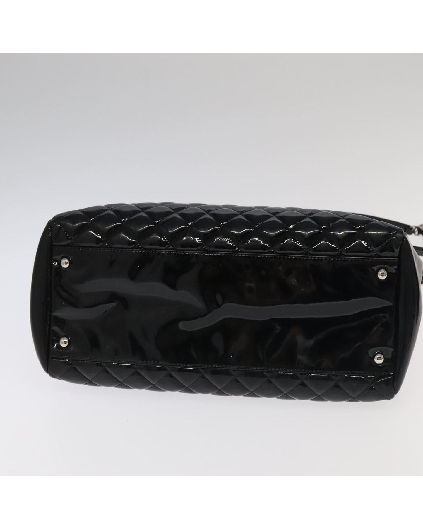 CHANEL Matelasse Chain Shoulder Bag with Enamel Finish and CC Logo