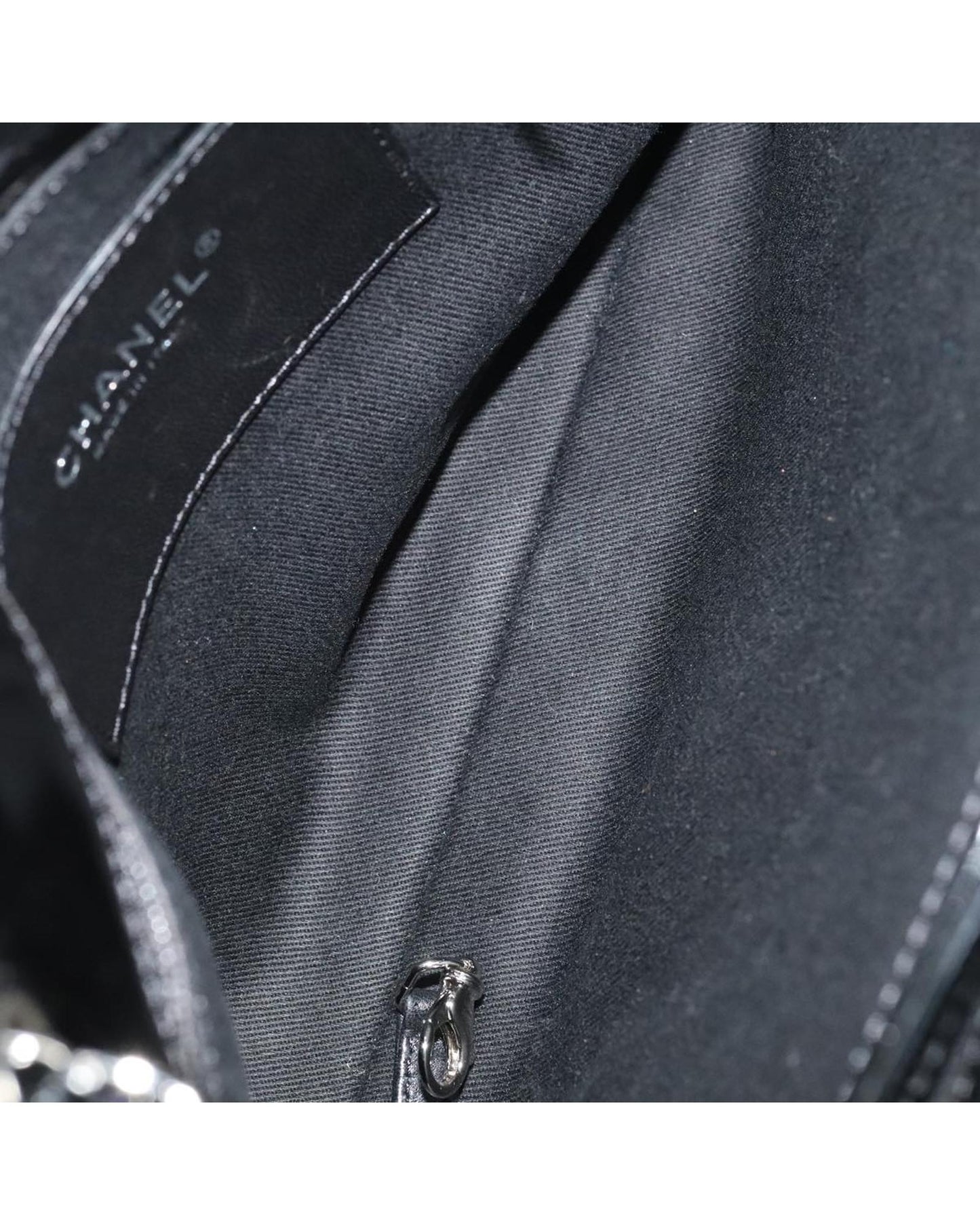 CHANEL Matelasse Chain Shoulder Bag with Enamel Finish and CC Logo