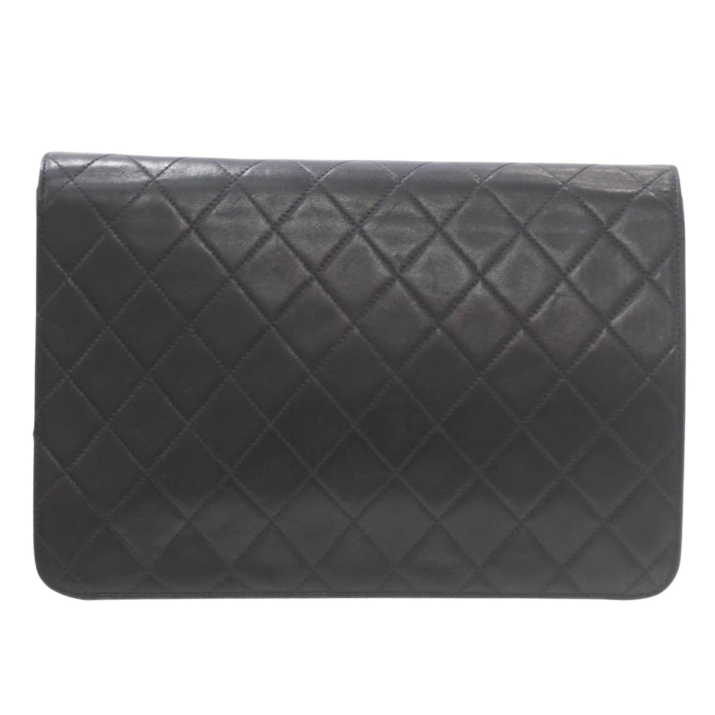 Chanel Timeless Leather Handbag with Box and ity Card
