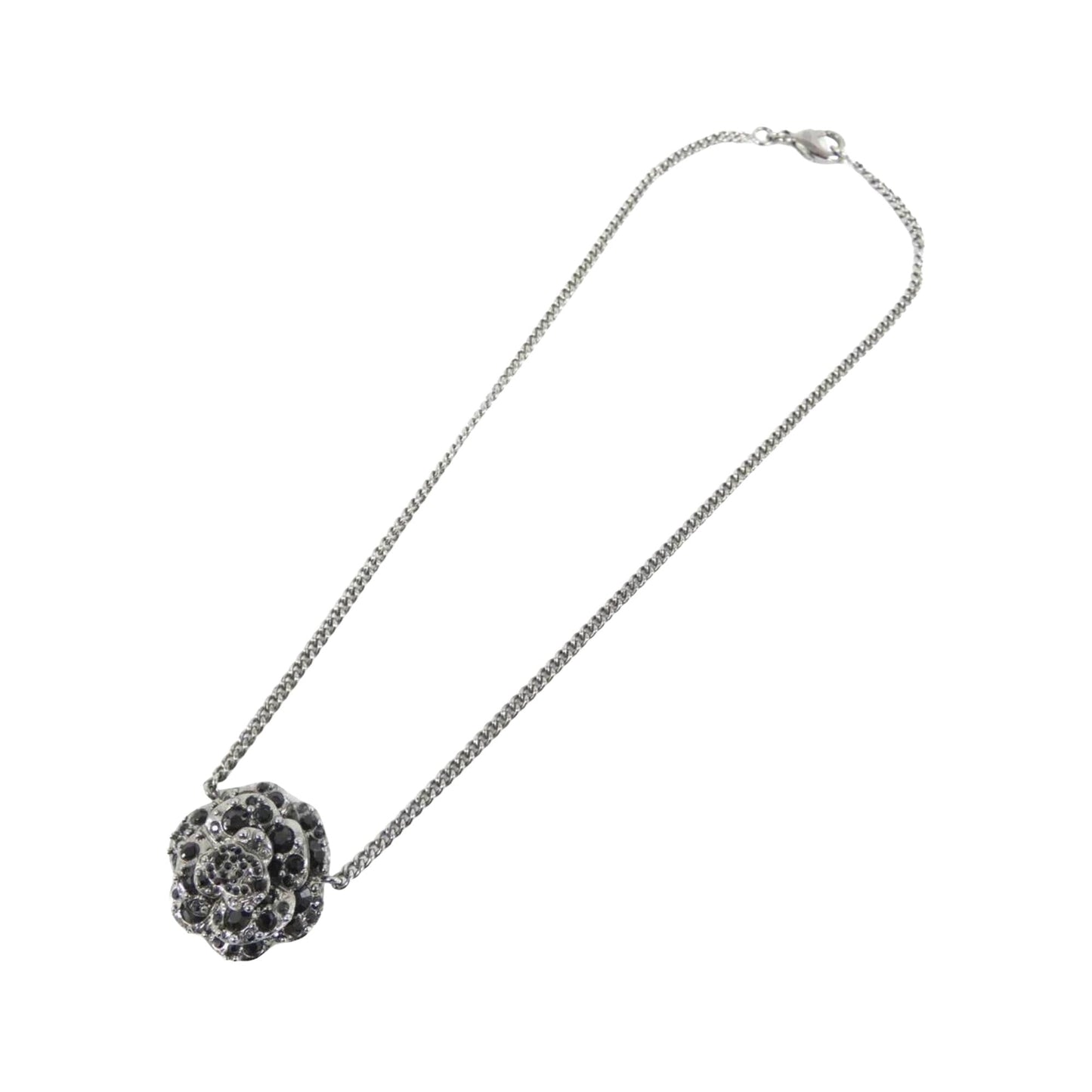 Chanel Camellia Metal Brooch with Box and Dust Bag