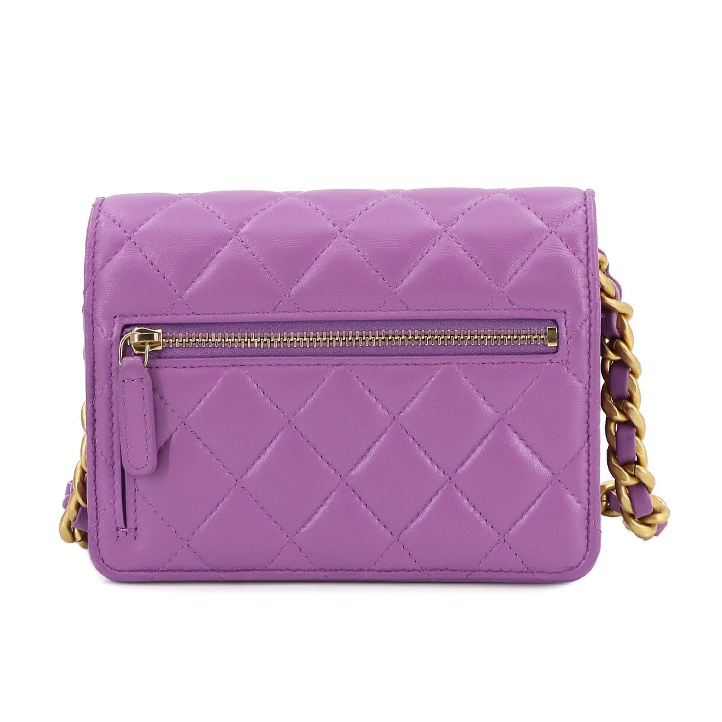 Chanel Leather Shoulder Bag with Dust Bag and  Card
