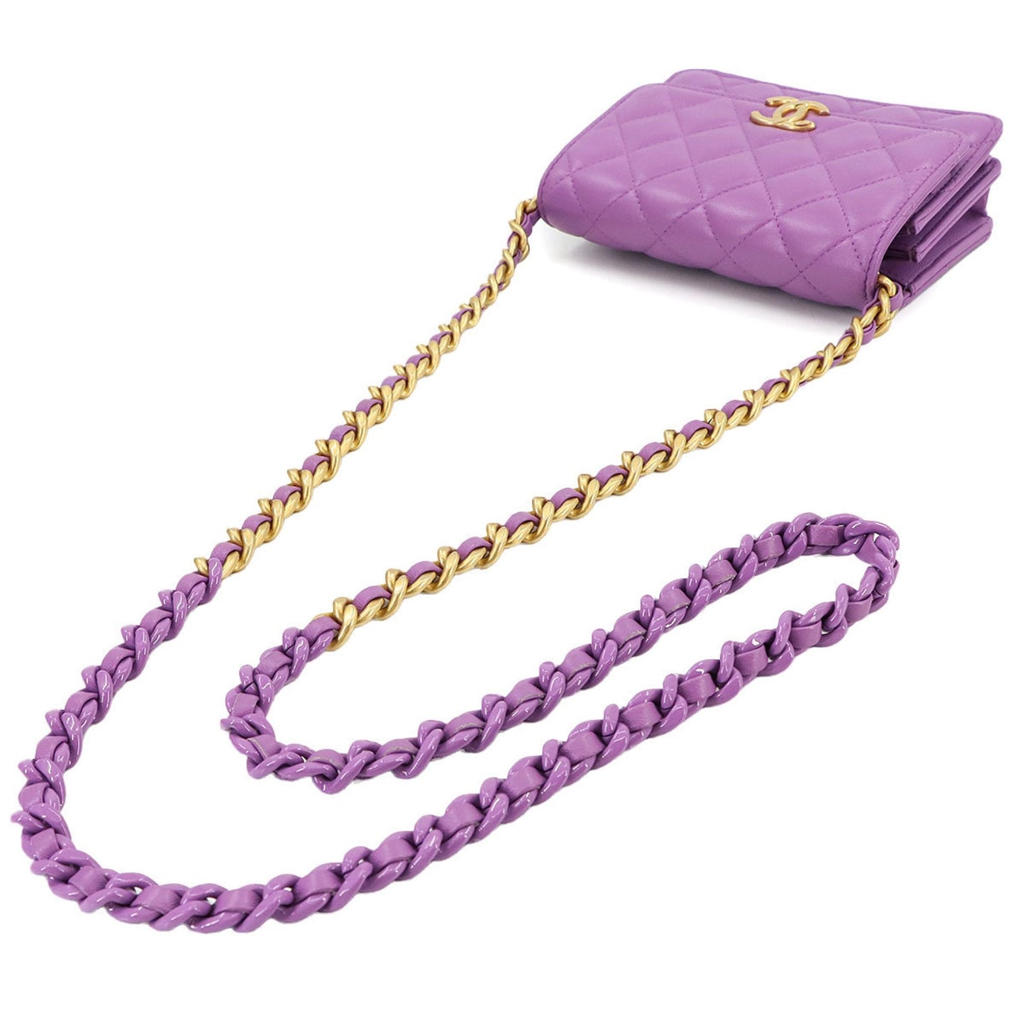 Chanel Leather Shoulder Bag with Dust Bag and  Card