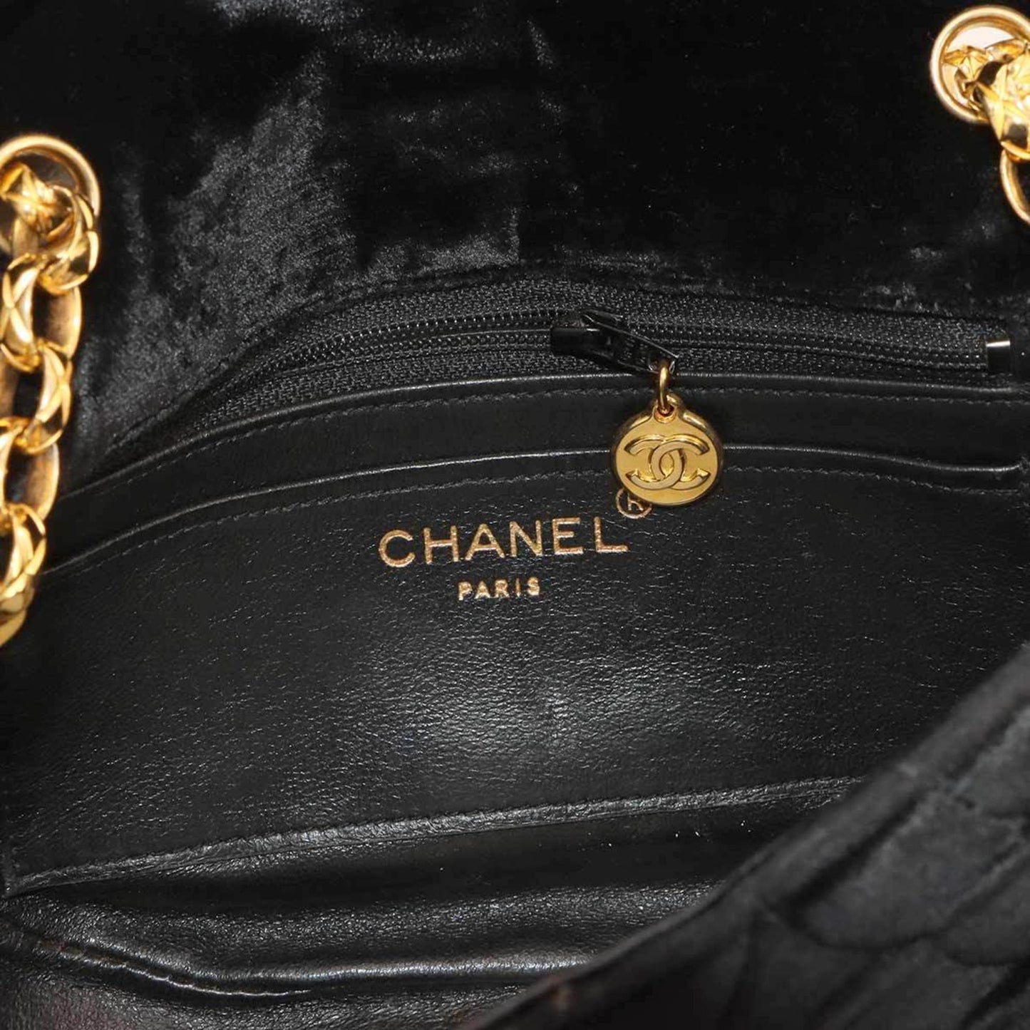Chanel Velvet Quilted Shoulder Bag