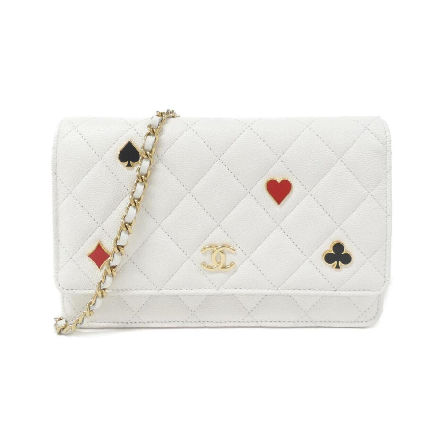 Chanel Leather Wallet On Chain with Box and Dust Bag