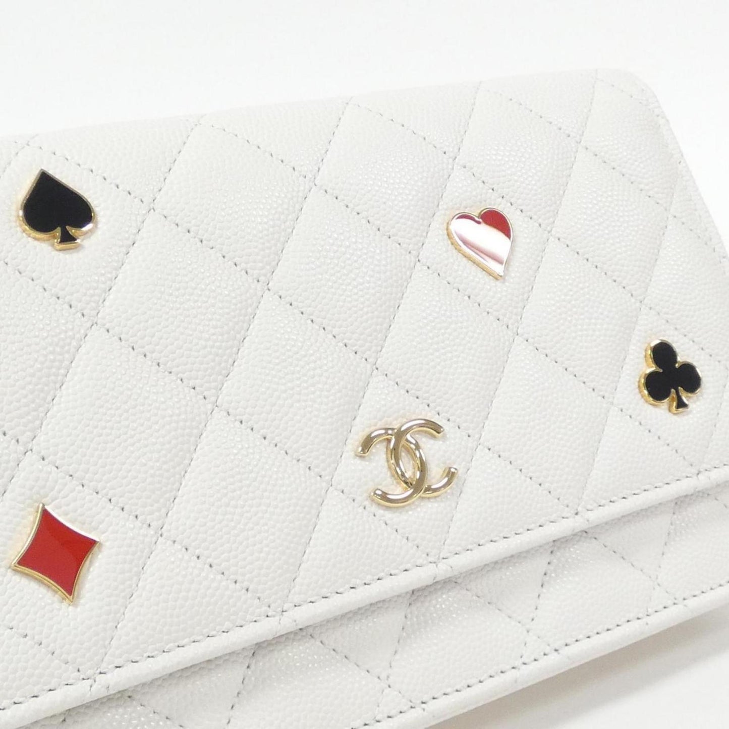 Chanel Leather Wallet On Chain with Box and Dust Bag
