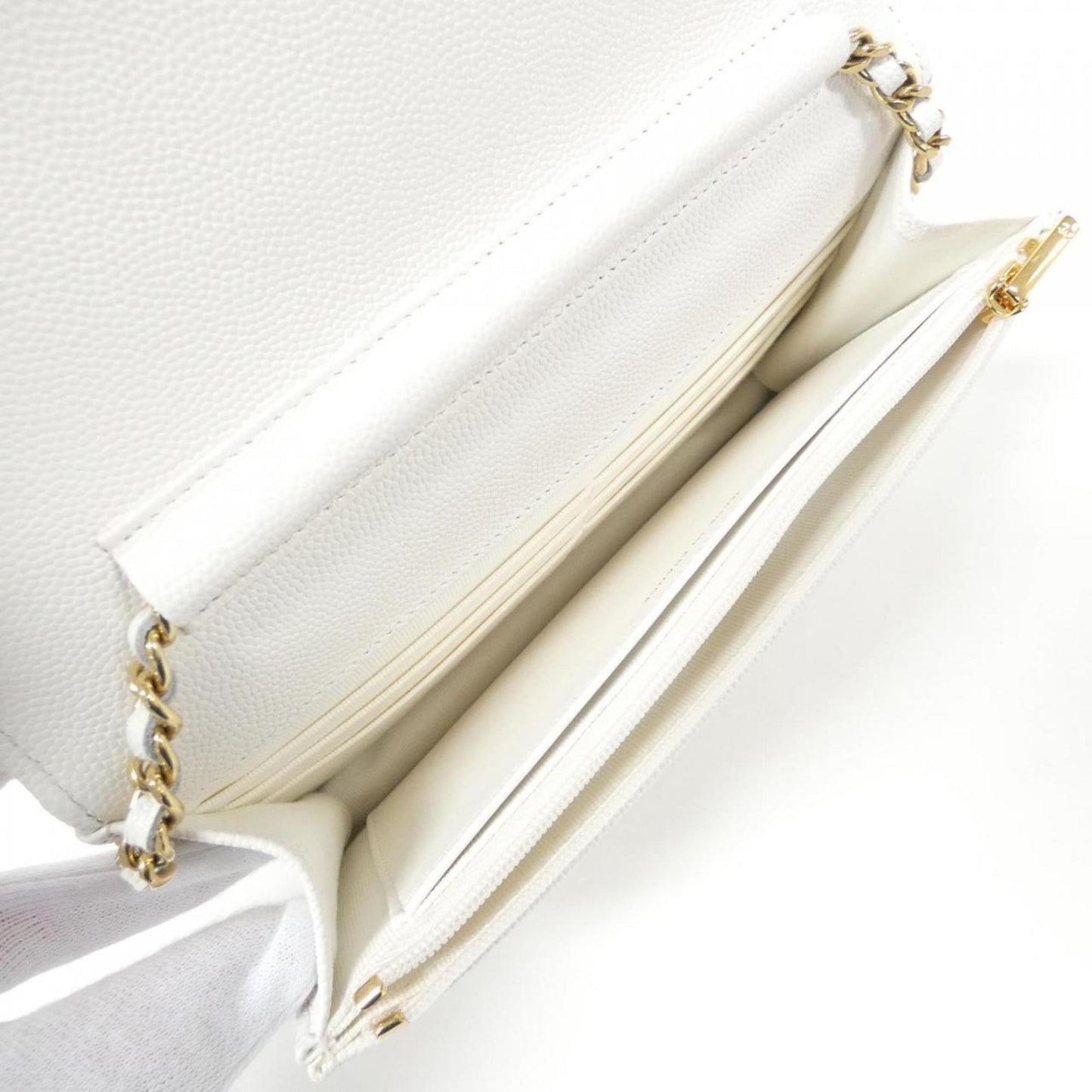 Chanel Leather Wallet On Chain with Box and Dust Bag