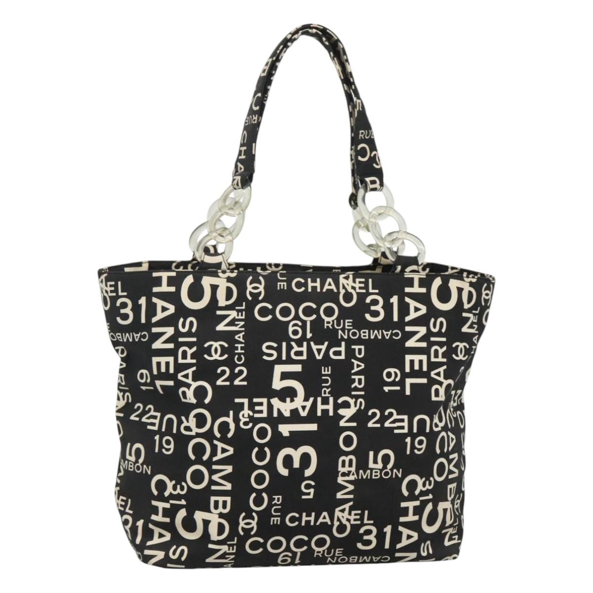 Chanel Cambon Canvas Tote Bag with  Card