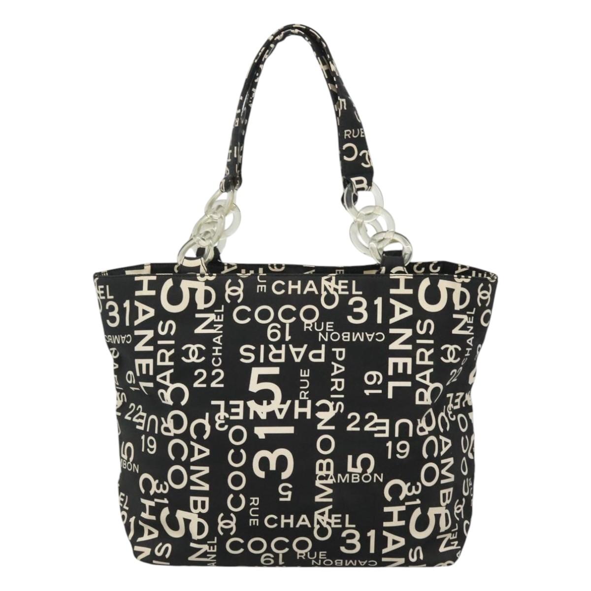 Chanel Cambon Canvas Tote Bag with  Card