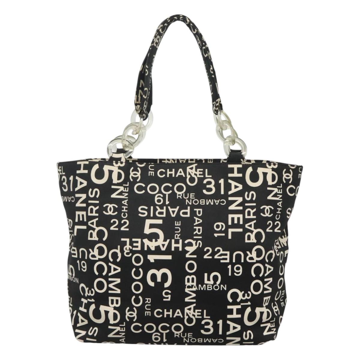 Chanel Cambon Canvas Tote Bag with  Card