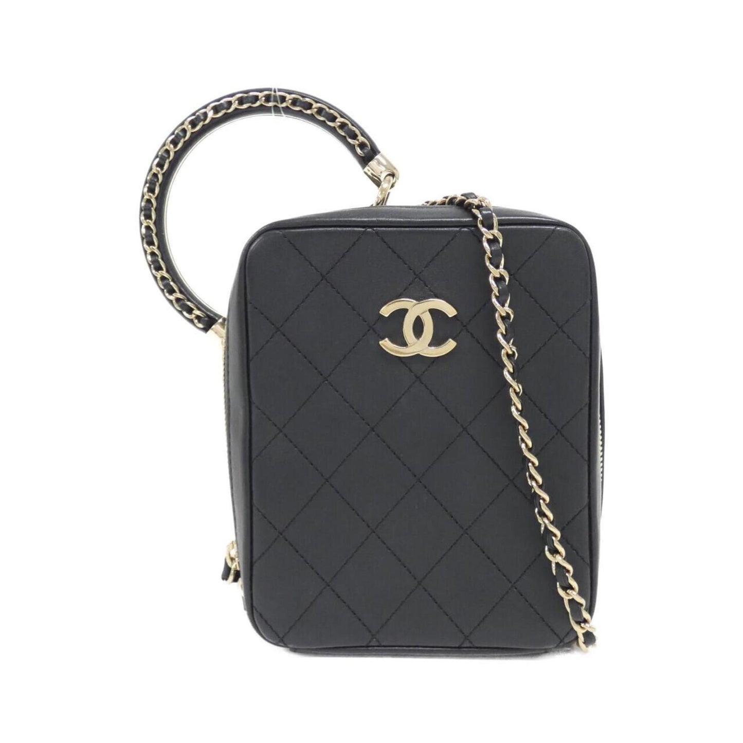 Chanel Chanel Quilted Lambskin Leather Shoulder Bag