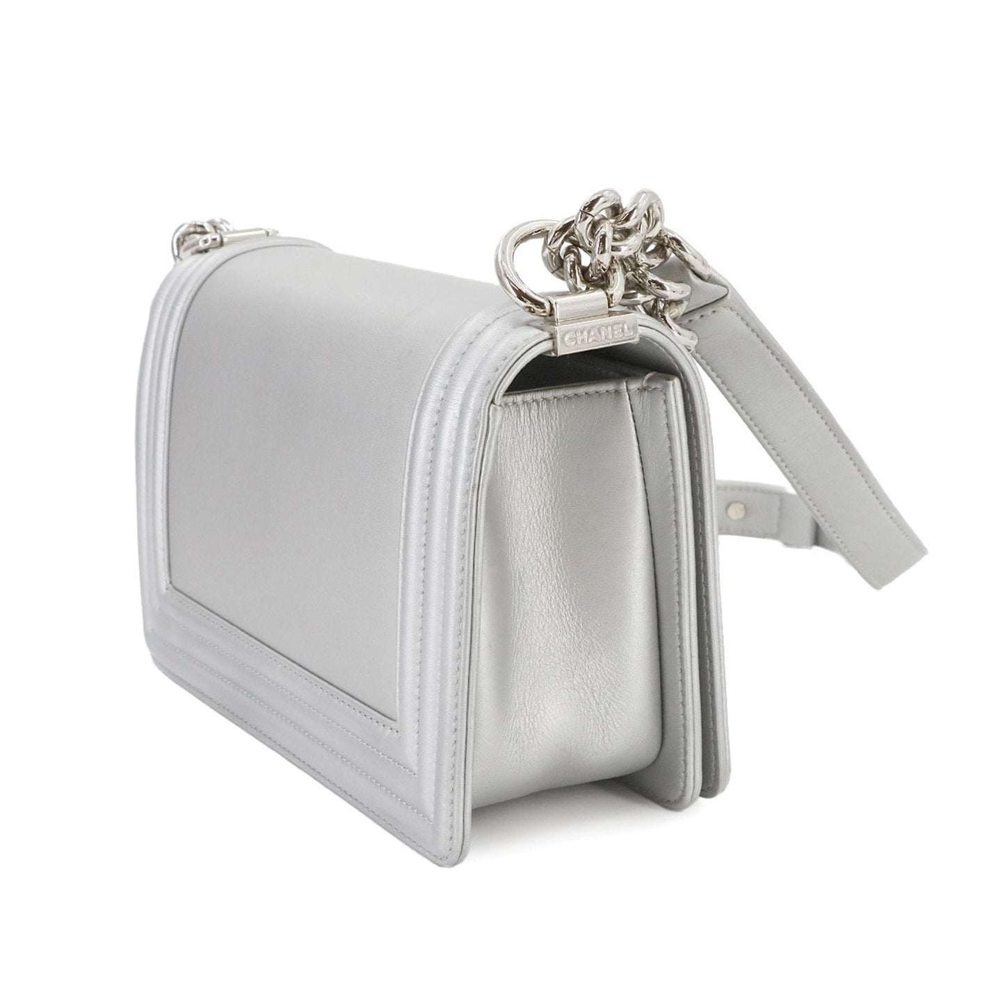 Chanel Boy Perforated Leather Shoulder Bag