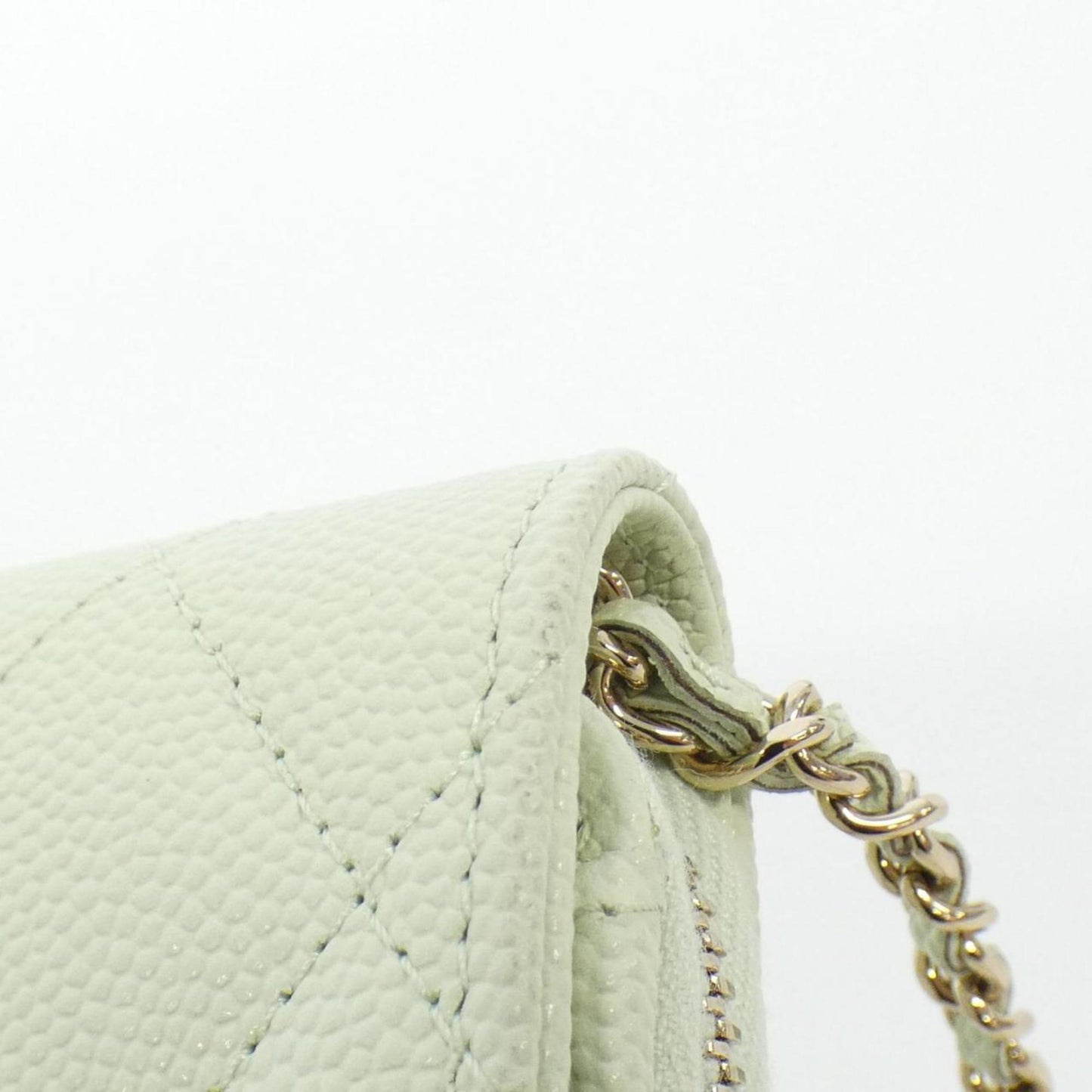 Chanel Leather Card Holder with Dust Bag and  Card