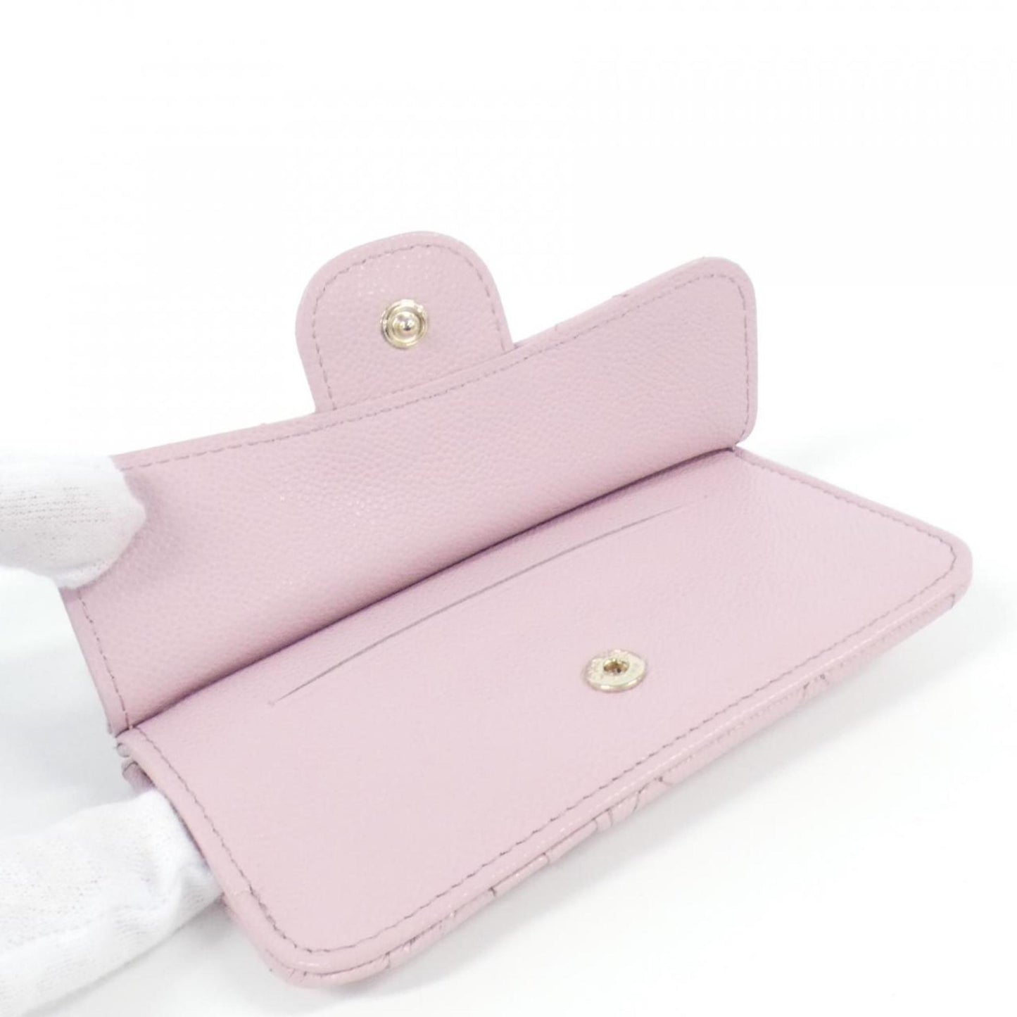 Chanel Leather Wallet with Box and Dust Bag Good Condition