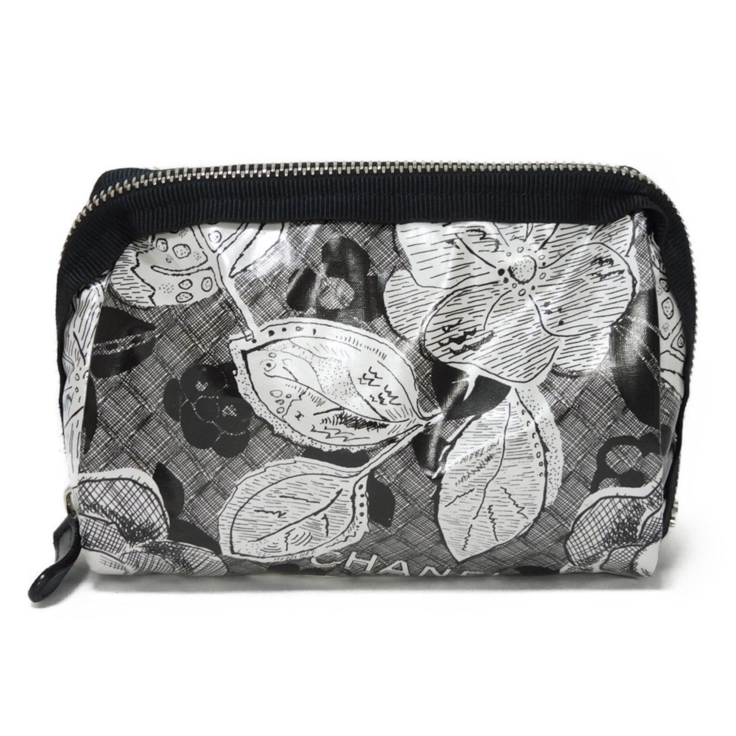 Chanel Camellia Synthetic Handbag with Metal Fittings