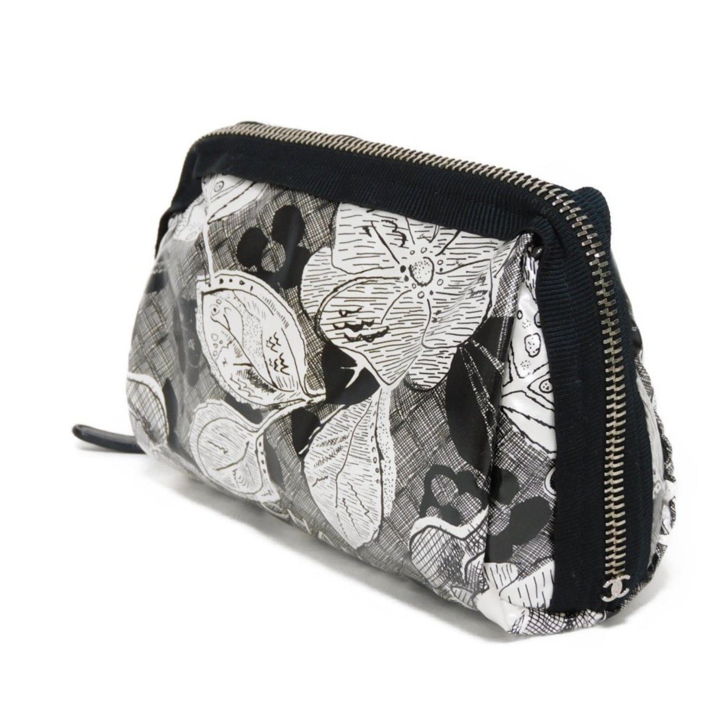 Chanel Camellia Synthetic Handbag with Metal Fittings