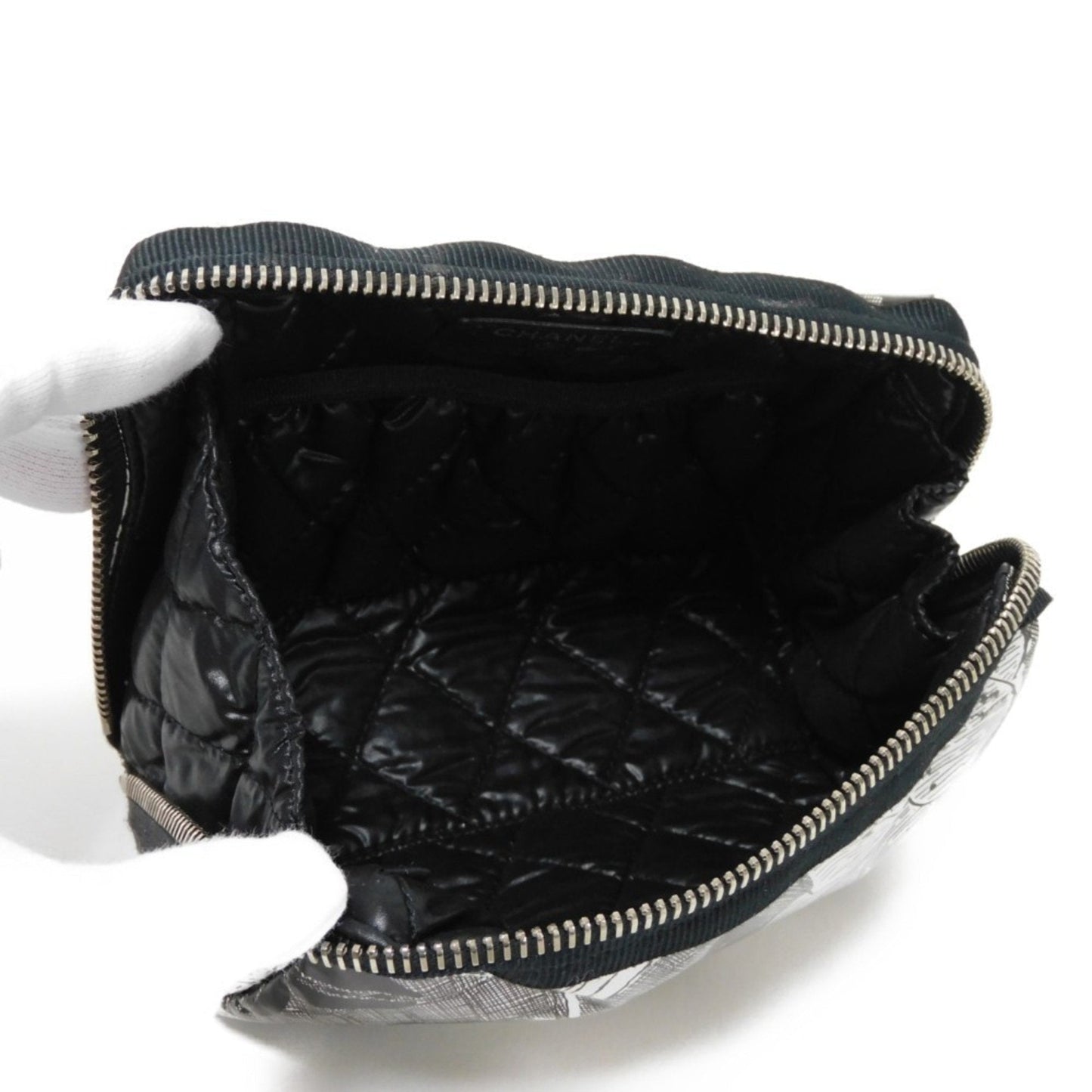 Chanel Camellia Synthetic Handbag with Metal Fittings