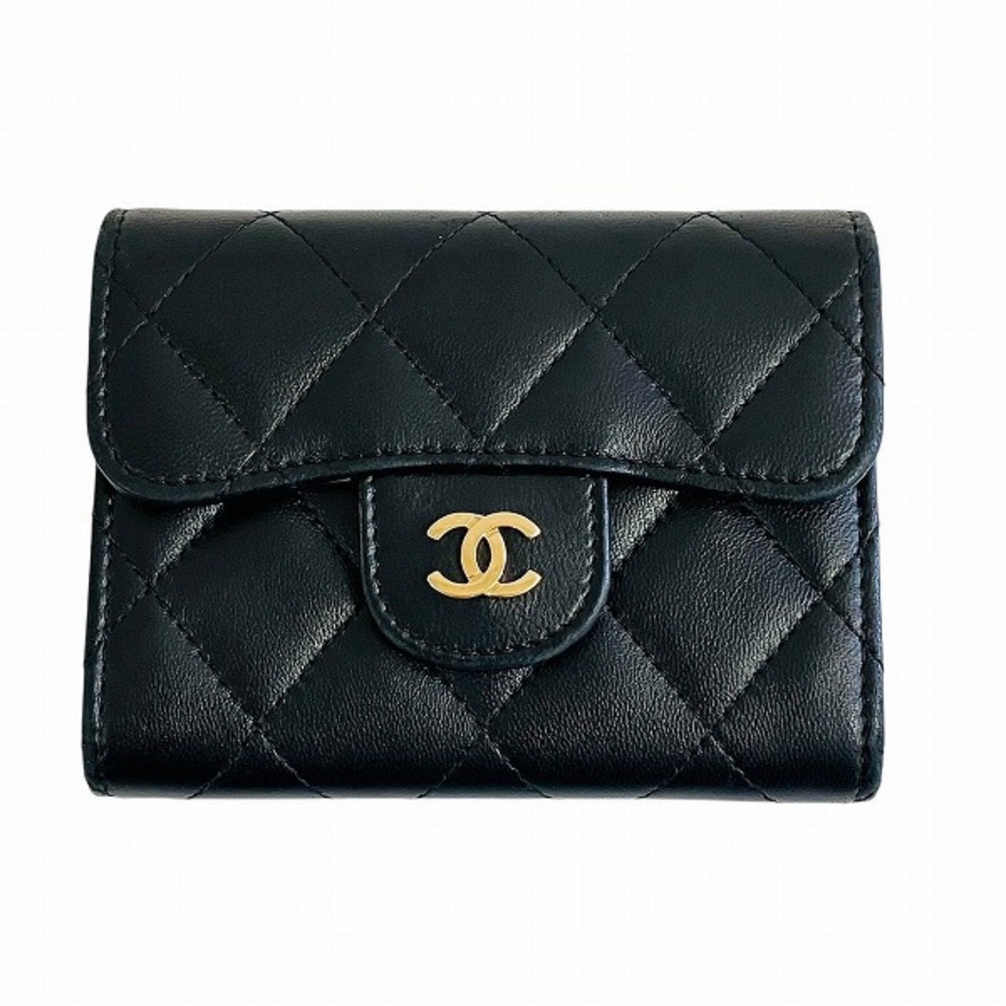 Chanel Leather Wallet with Dust Bag and Manual