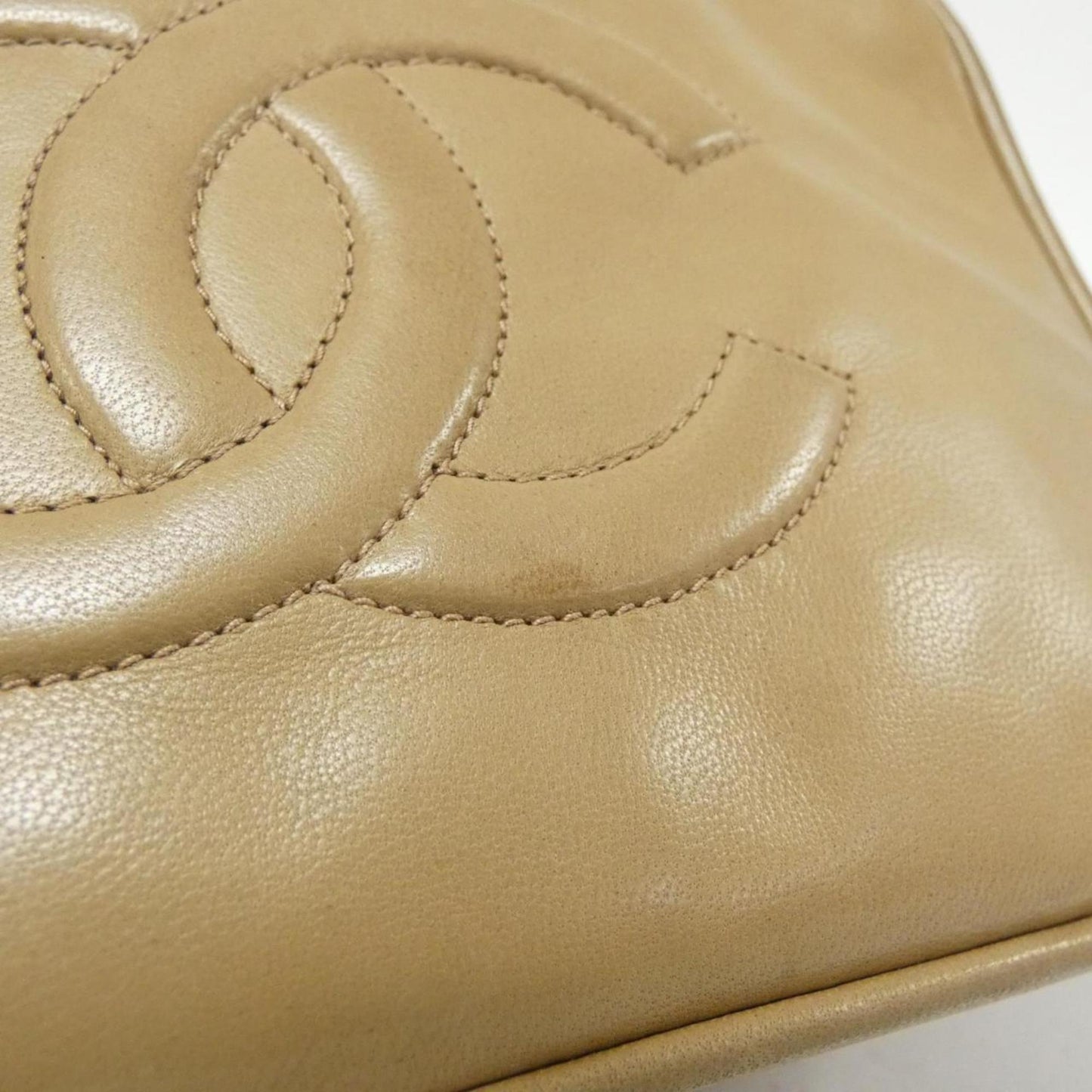 Chanel Leather Camera Bag with Box Good Condition