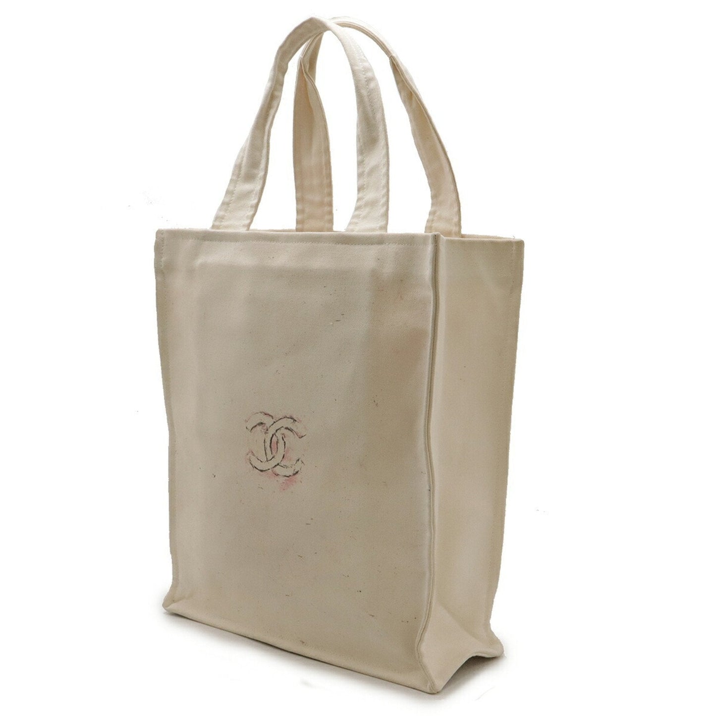 Chanel Canvas Tote Bag with Coco Mark Design