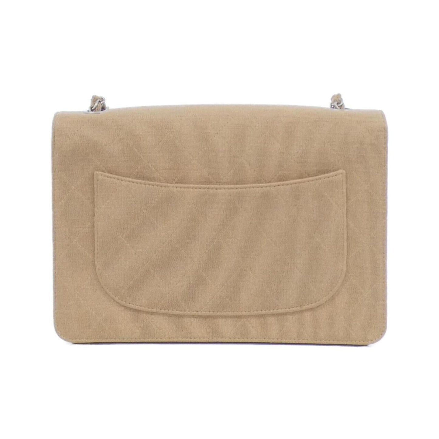 Chanel Canvas Single Flap Bag with Box and Dust Bag