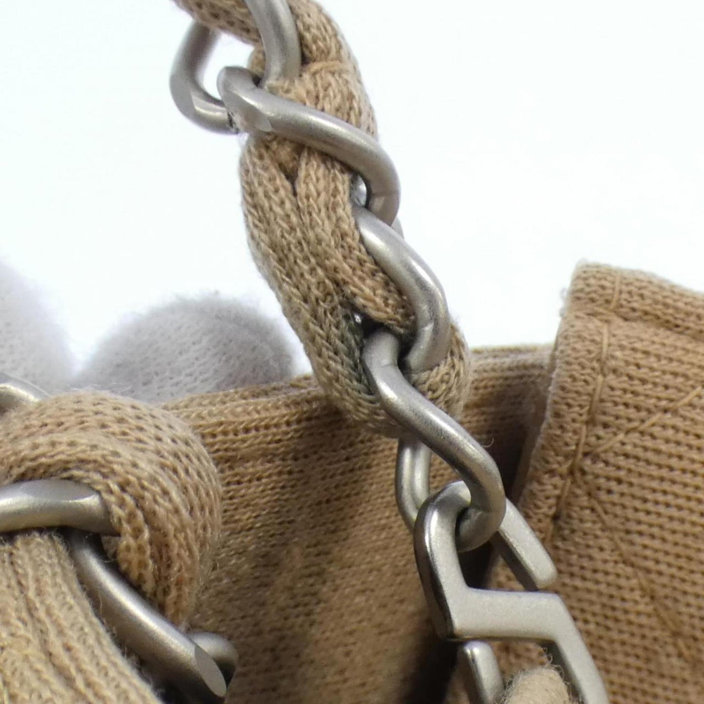 Chanel Canvas Single Flap Bag with Box and Dust Bag