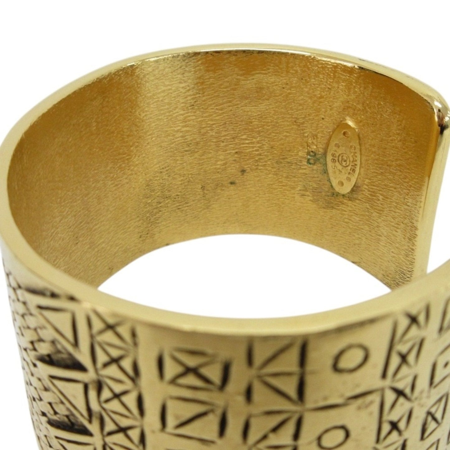 Chanel Gold Plated Bracelet with Box and Dust Bag