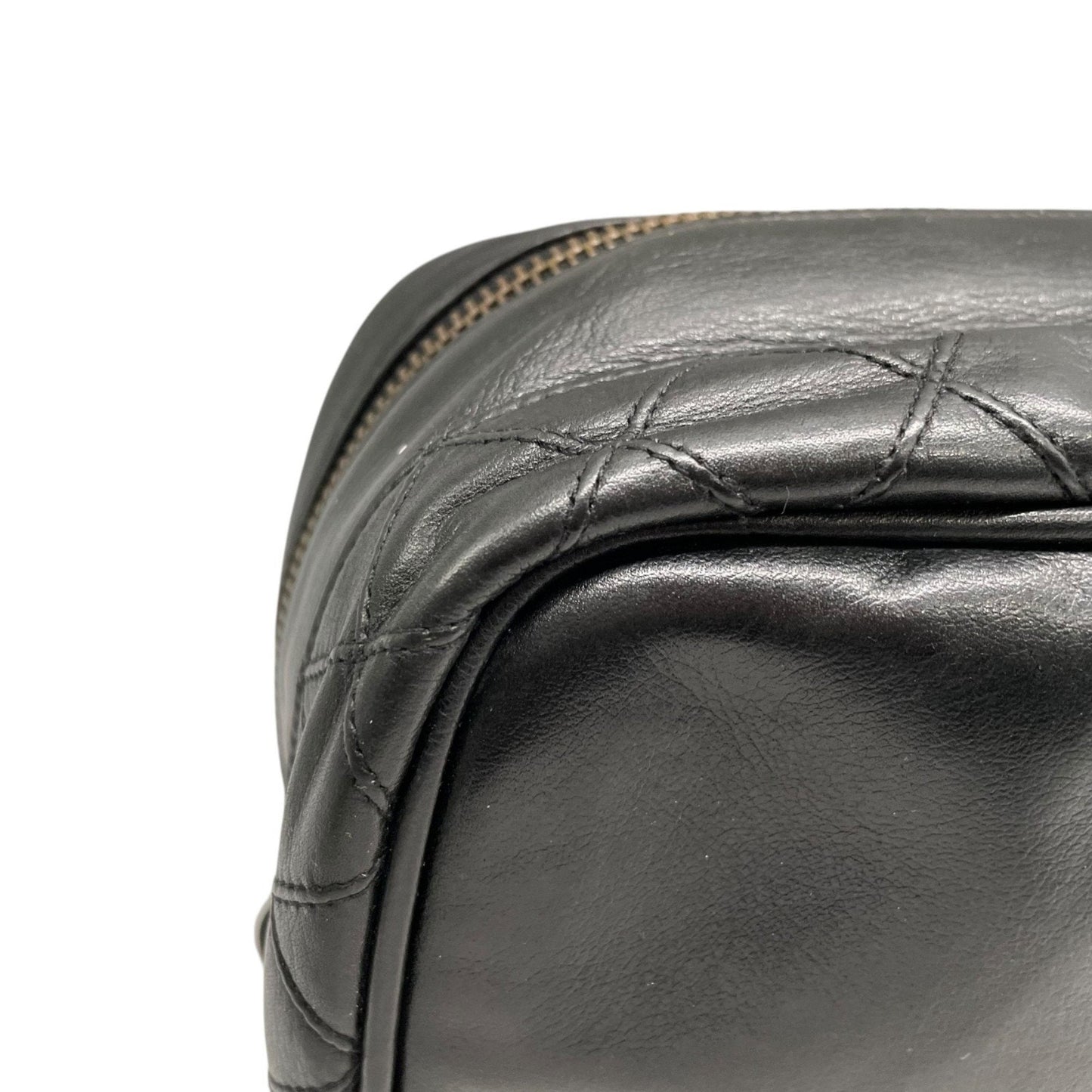 Chanel Leather Vanity Bag with  Card and Italian Craftsmanship