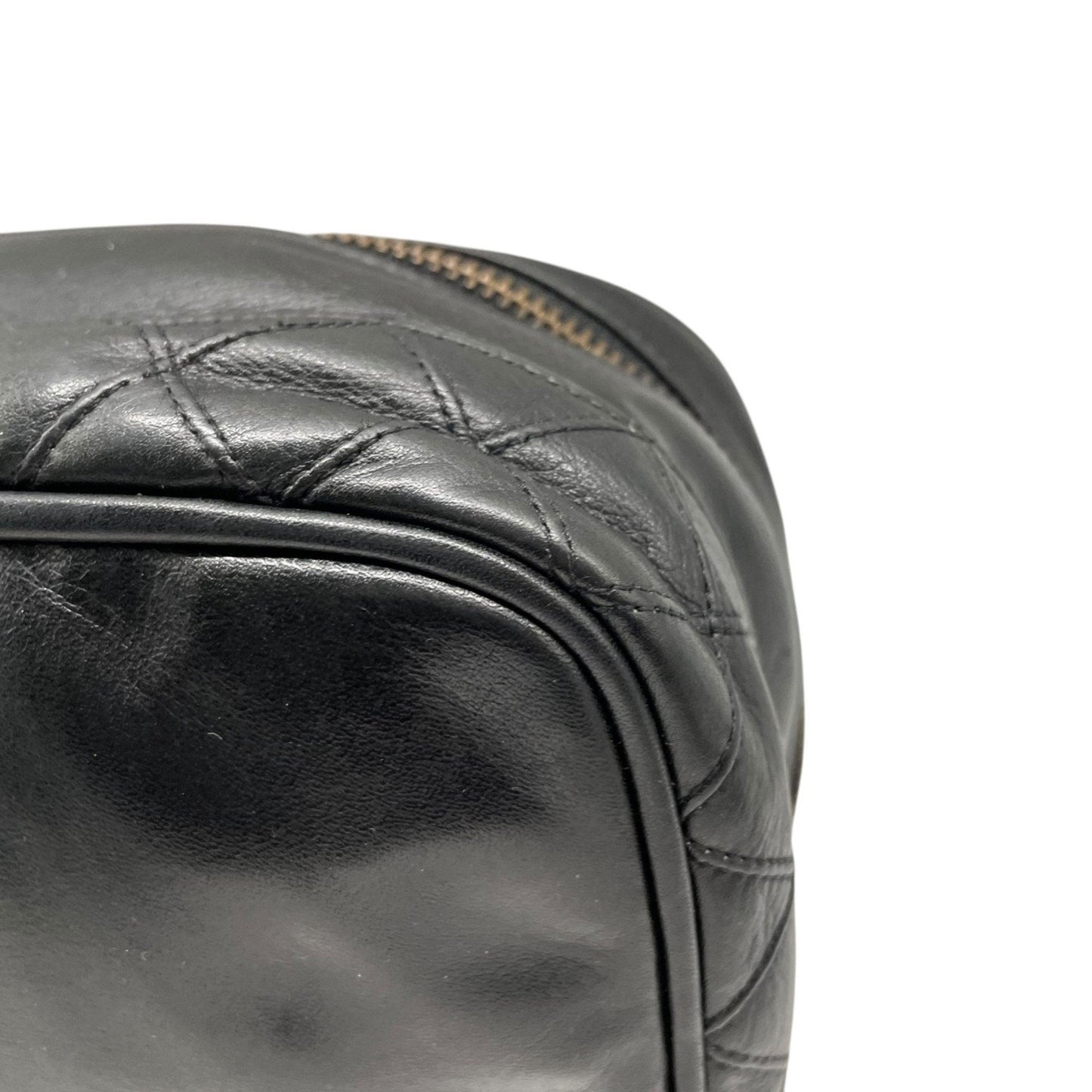 Chanel Leather Vanity Bag with  Card and Italian Craftsmanship