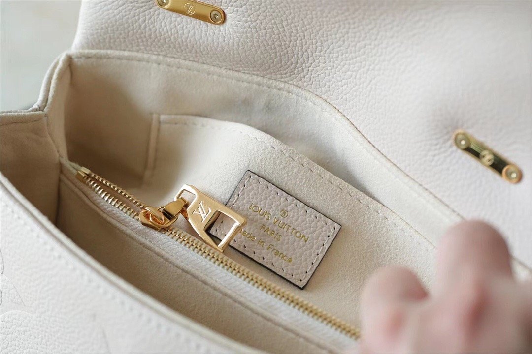 LV Madeleine GLAMI Monogram Empreinte Creme Beige For Women,  Shoulder and Crossbody Bags 9.4in/24cm LV M46008