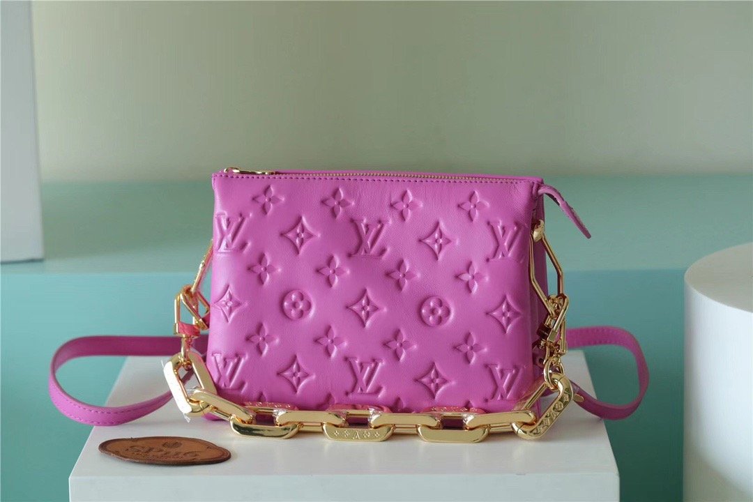 LV Coussin GLAMI Monogram Orchidee Purple For Women, WomenÃ¢â‚¬â„¢s Bags, Shoulder And Crossbody Bags 8.3in/21cm LV M59396