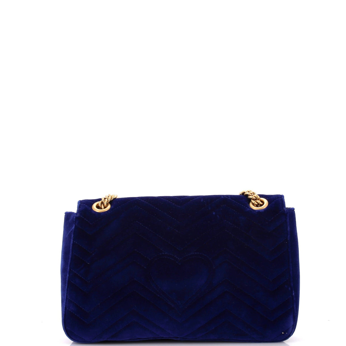 GG Marmont Flap Bag Embroidered Matelasse Velvet Medium