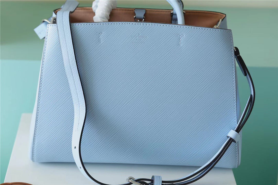 LV Marelle Tote MM Epi Bleu Nuage Blue For Women, WomenÃ¢â‚¬â„¢s Handbags, Shoulder And Crossbody Bags 11.8in/30cm LVÃ‚Â 