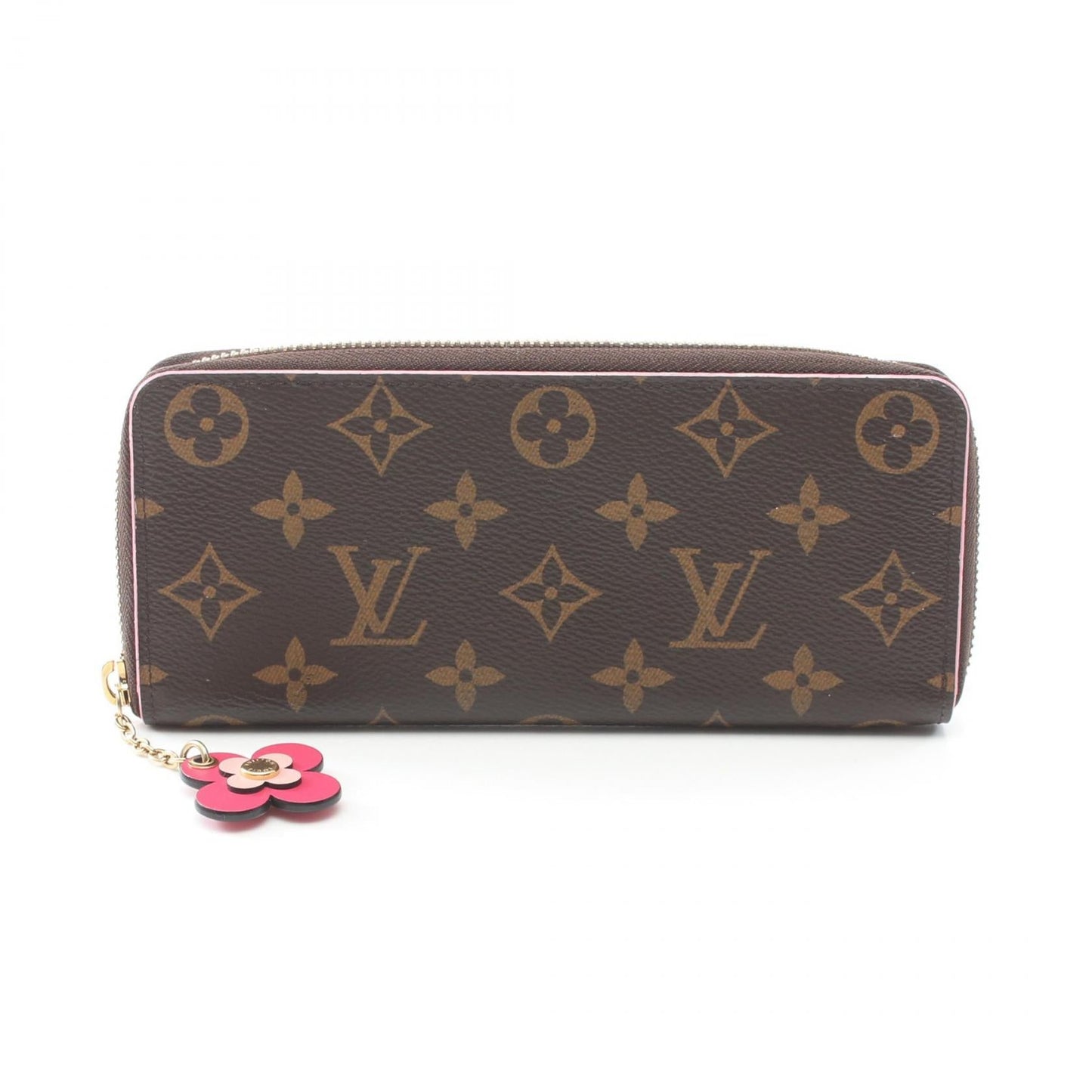 Louis Vuitton Clemence Wallet Monogram Hot Pink M64201