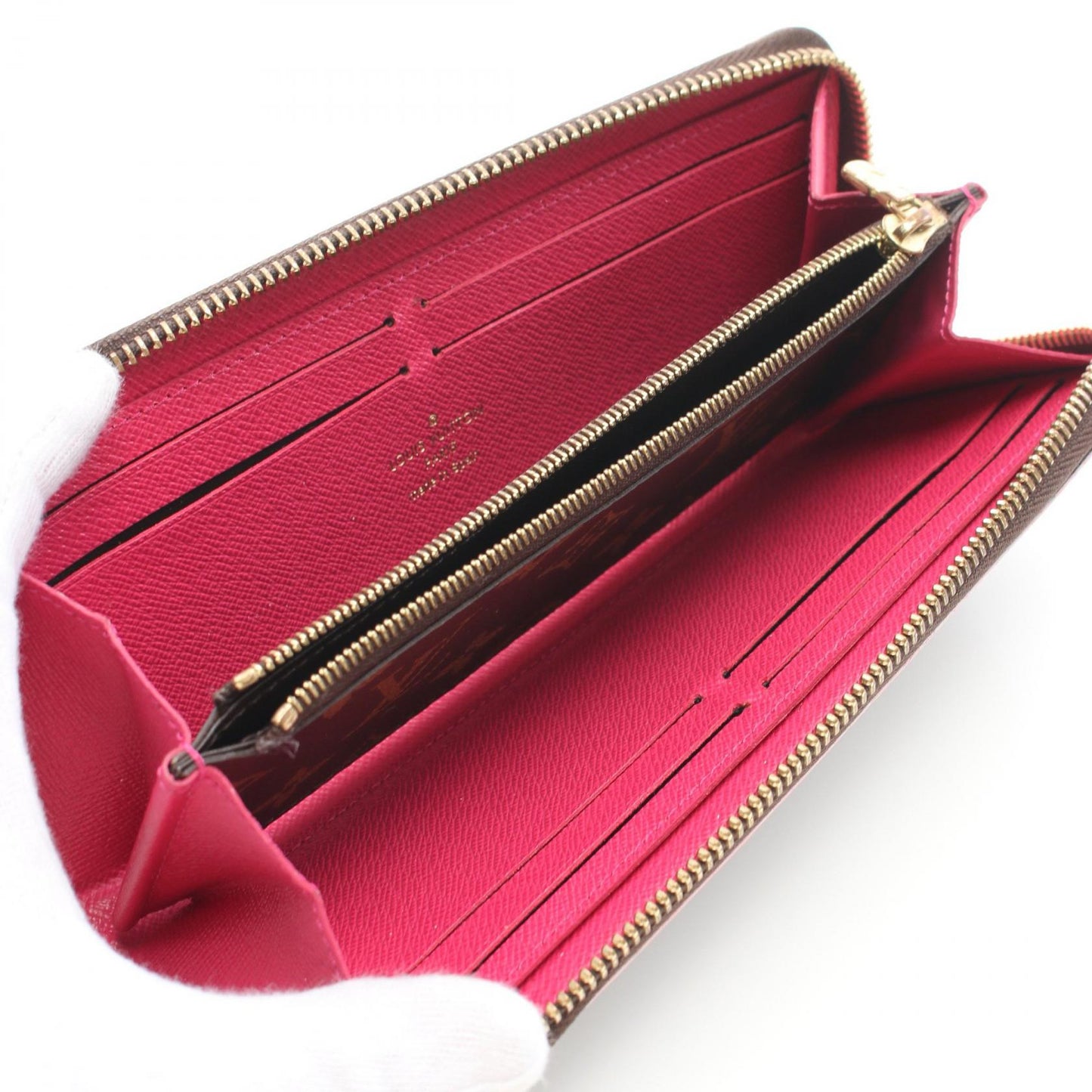Louis Vuitton Clemence Wallet Monogram Hot Pink M64201