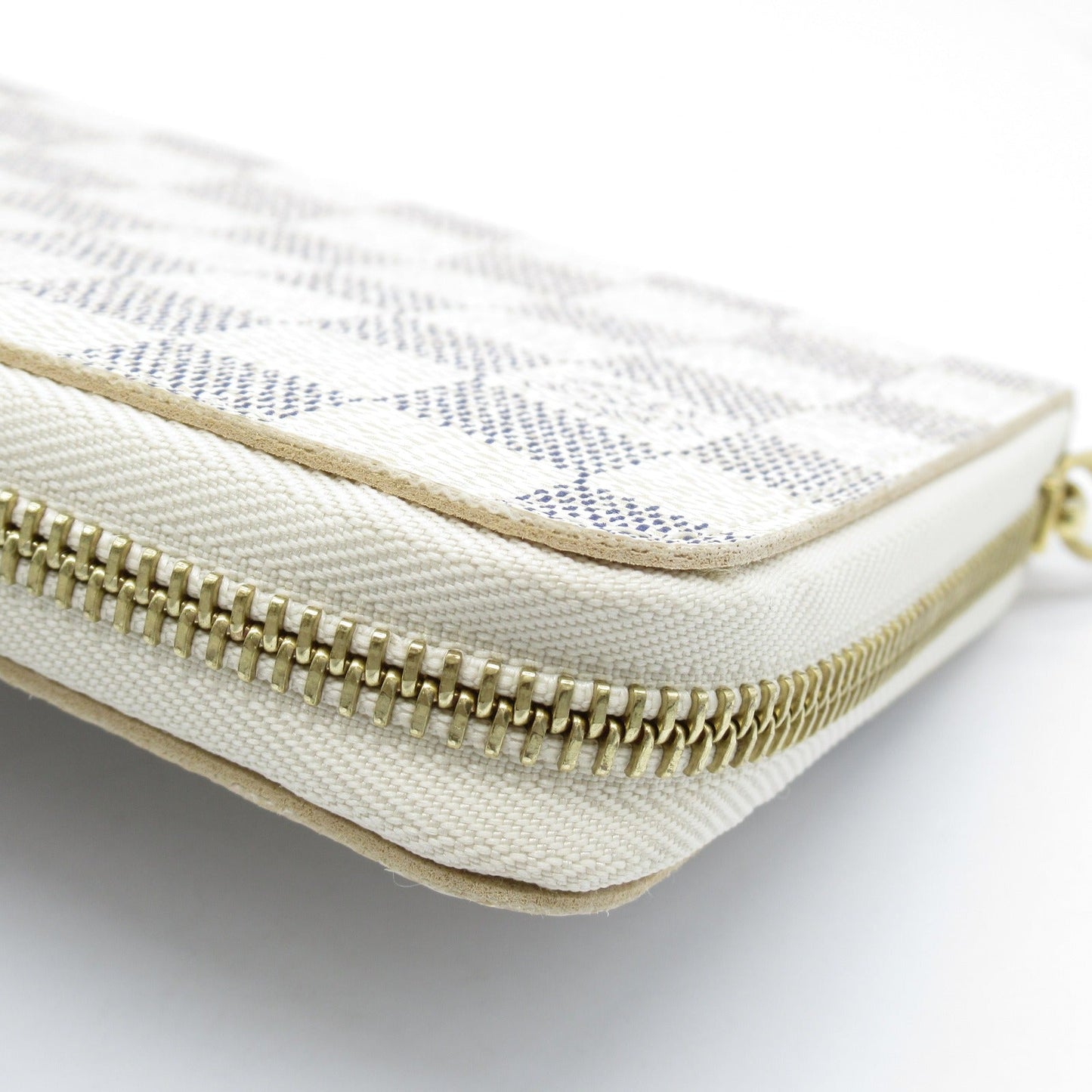 Louis Vuitton Damier Azur Leather Zippy Organizer Wallet