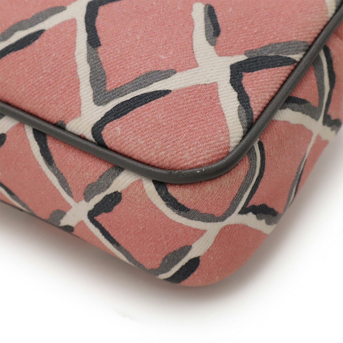 Chanel Canvas Crossbody Bag with Coco Mark Detailing