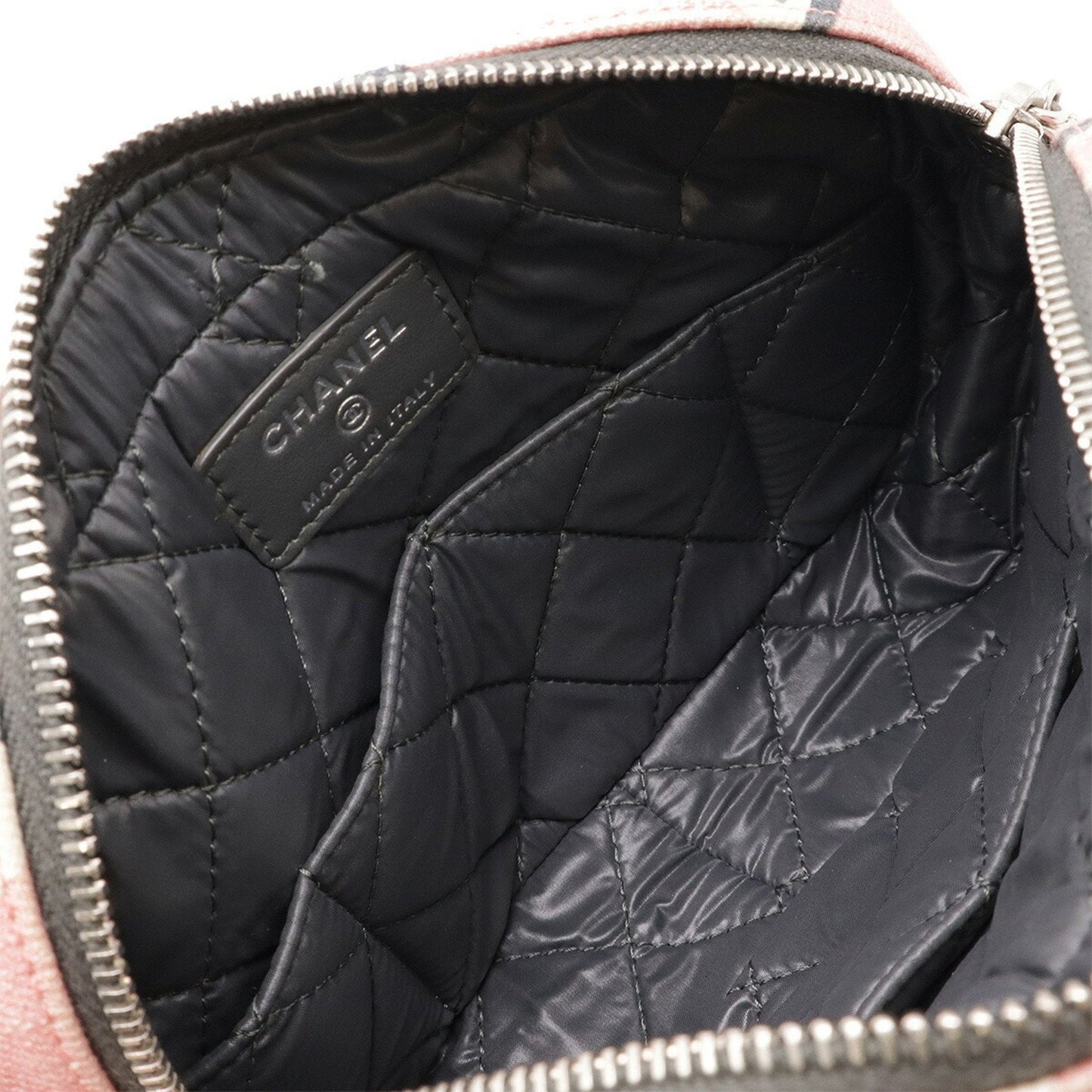 Chanel Canvas Crossbody Bag with Coco Mark Detailing