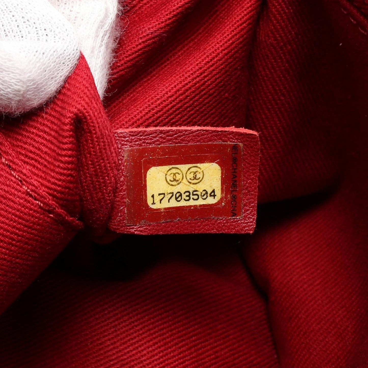 Chanel Chic Leather Handle Bag with Dust Bag and Metal Fittings