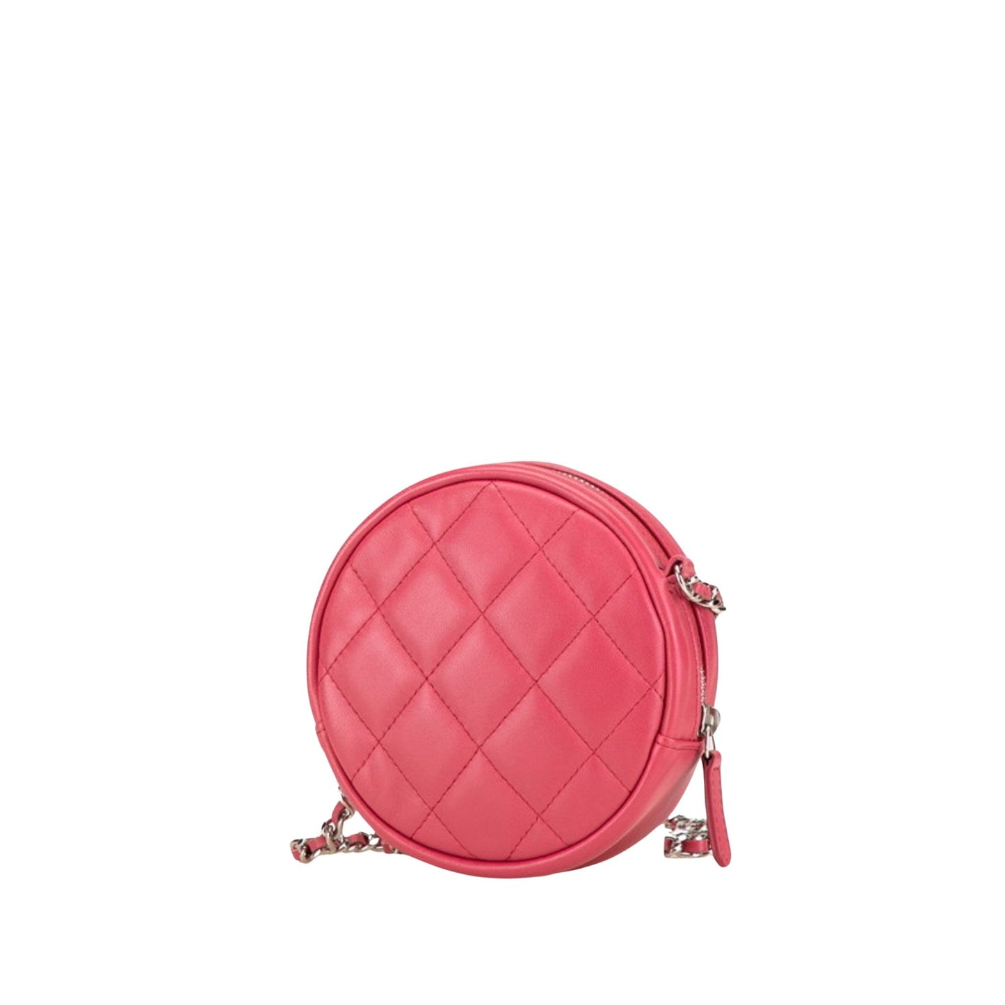 Chanel Round Mini Canvas Bag with  Card