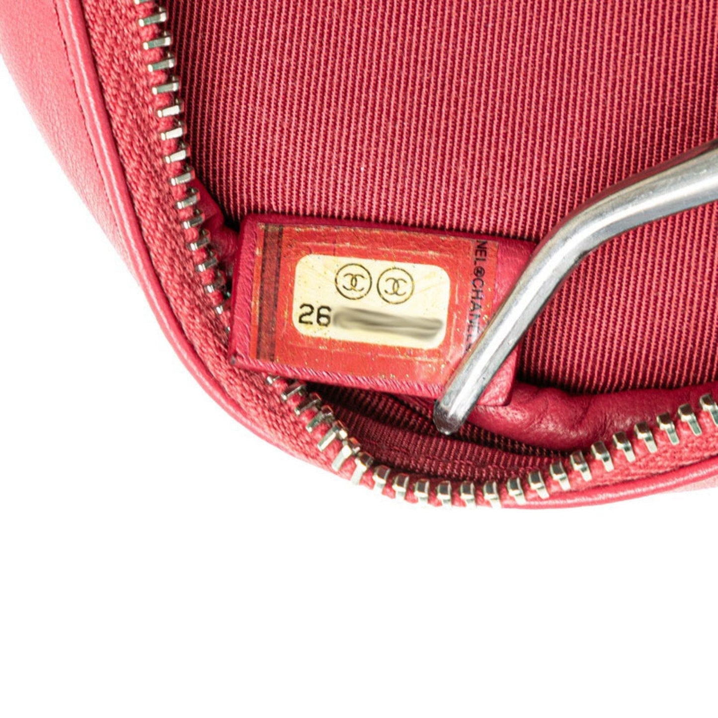 Chanel Round Mini Canvas Bag with  Card