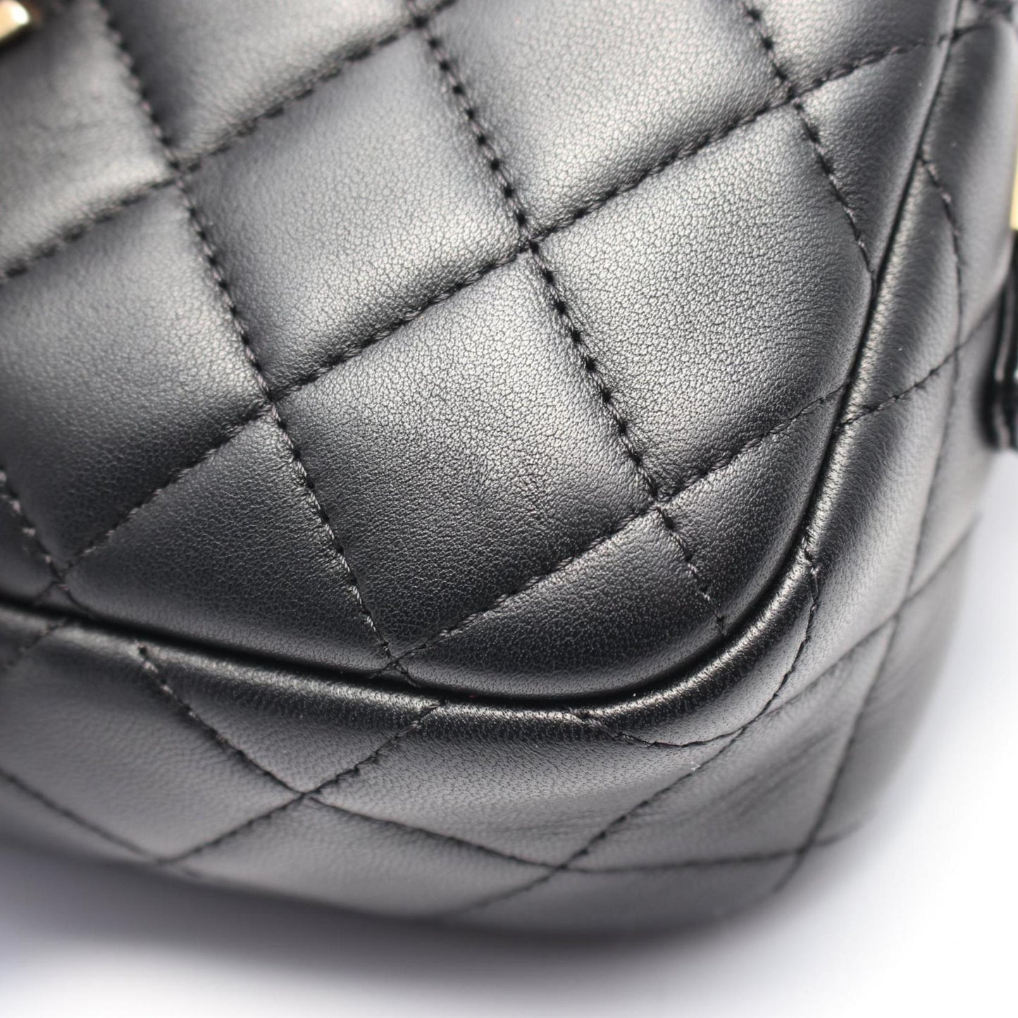Chanel Leather Camera Bag with Metal Fittings