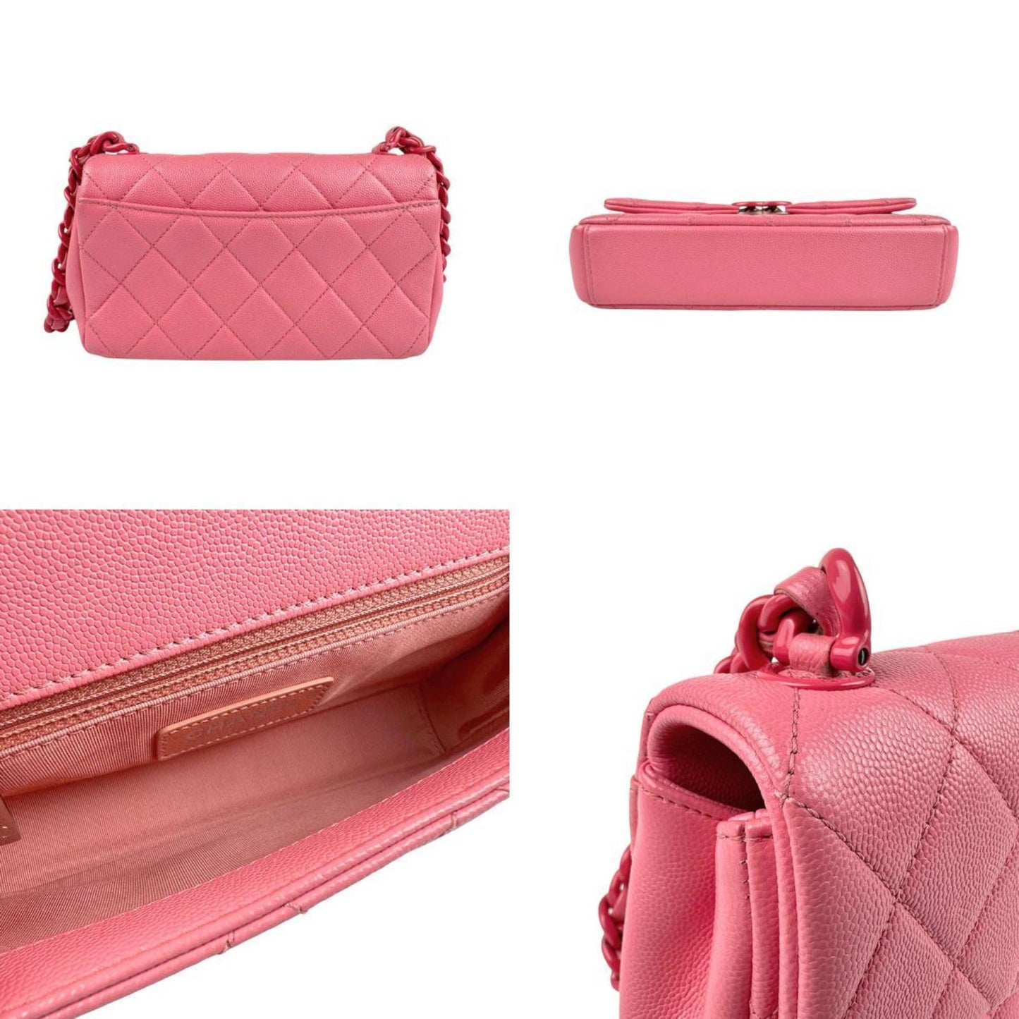 Chanel Leather Handbag with  Card